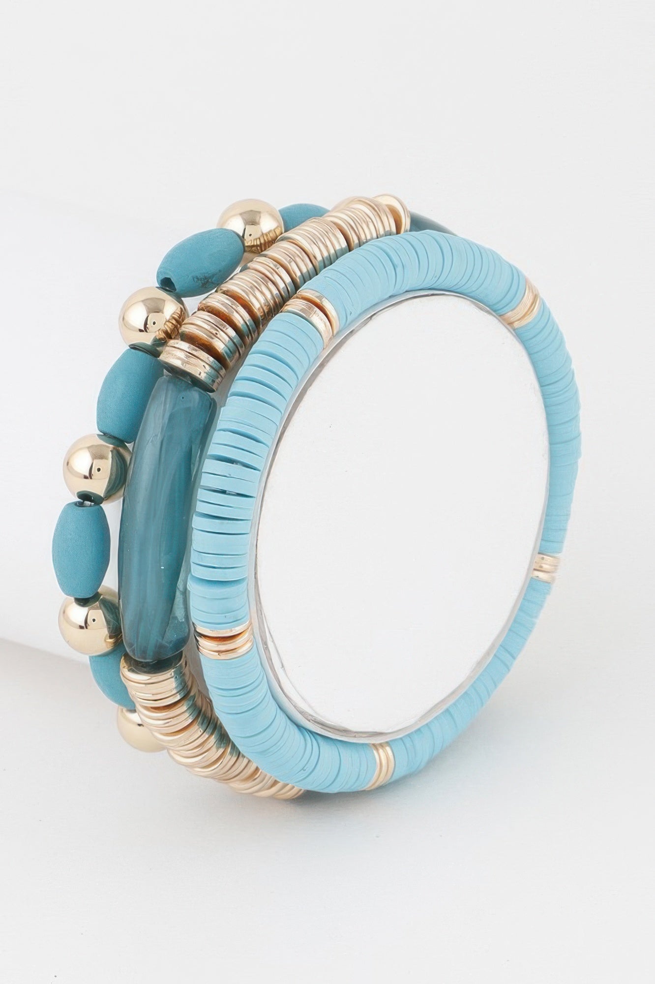 Triple Layered Bead Bracelet