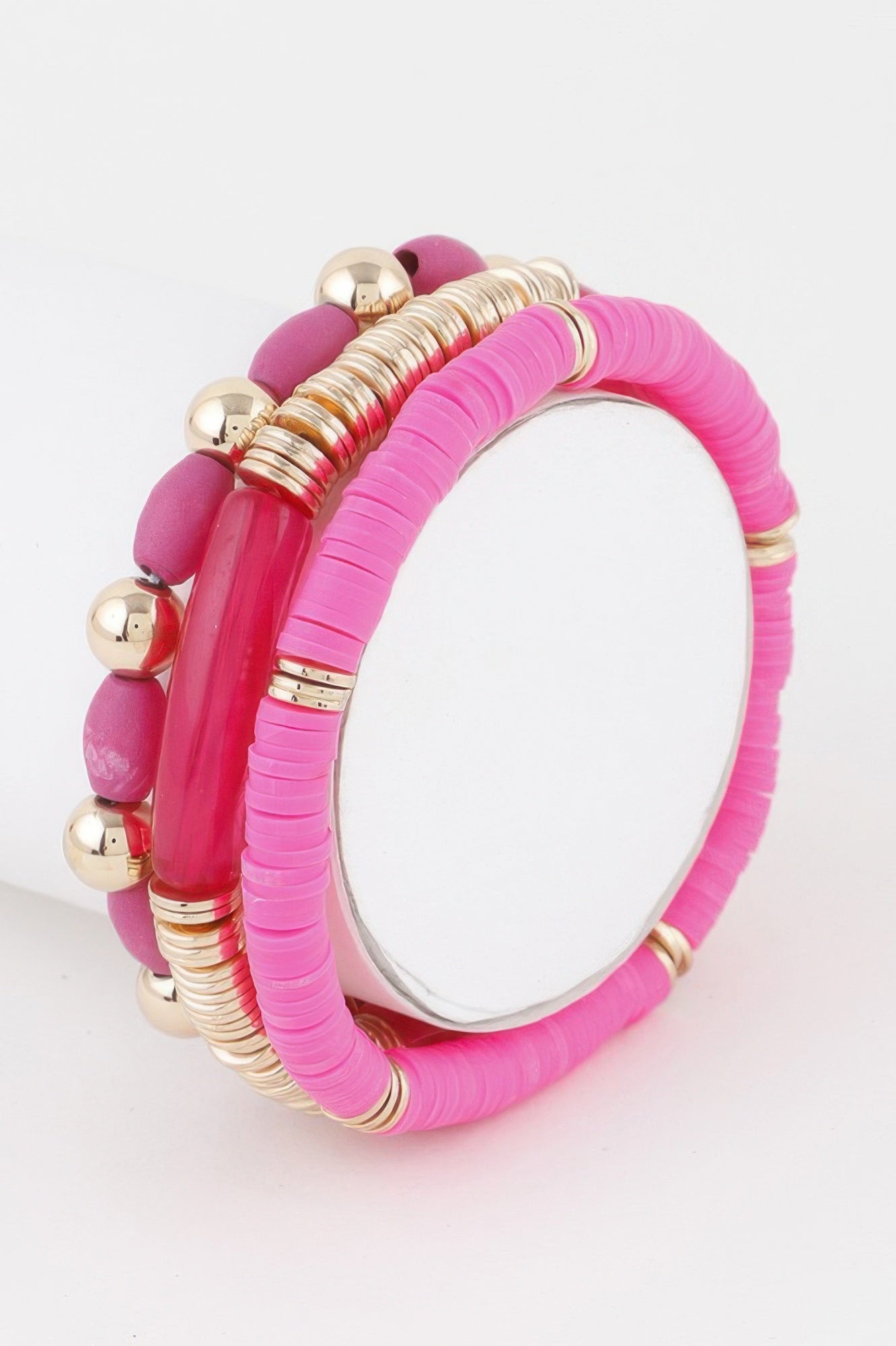 Triple Layered Bead Bracelet