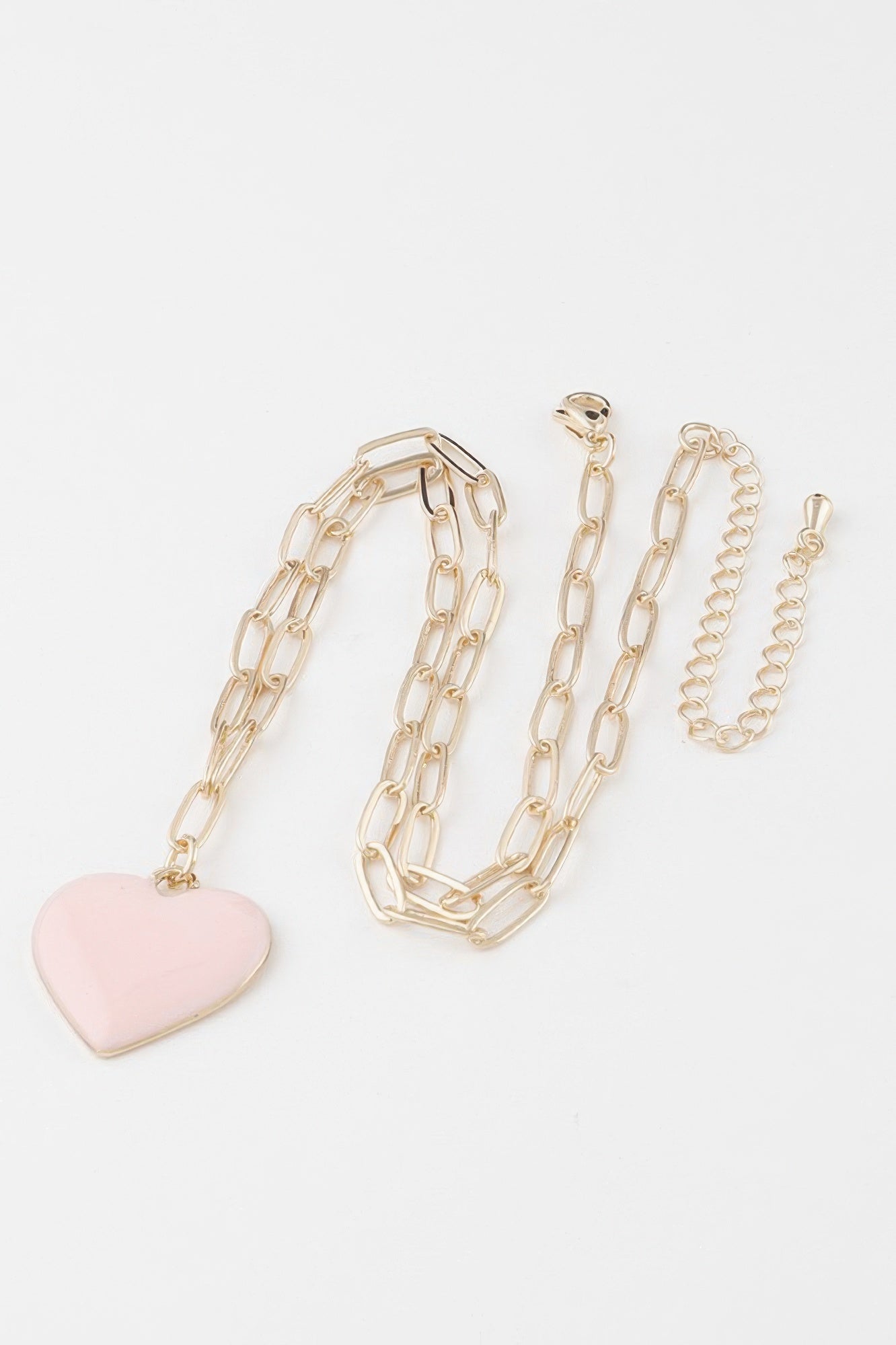 Solid Heart Chain Necklace