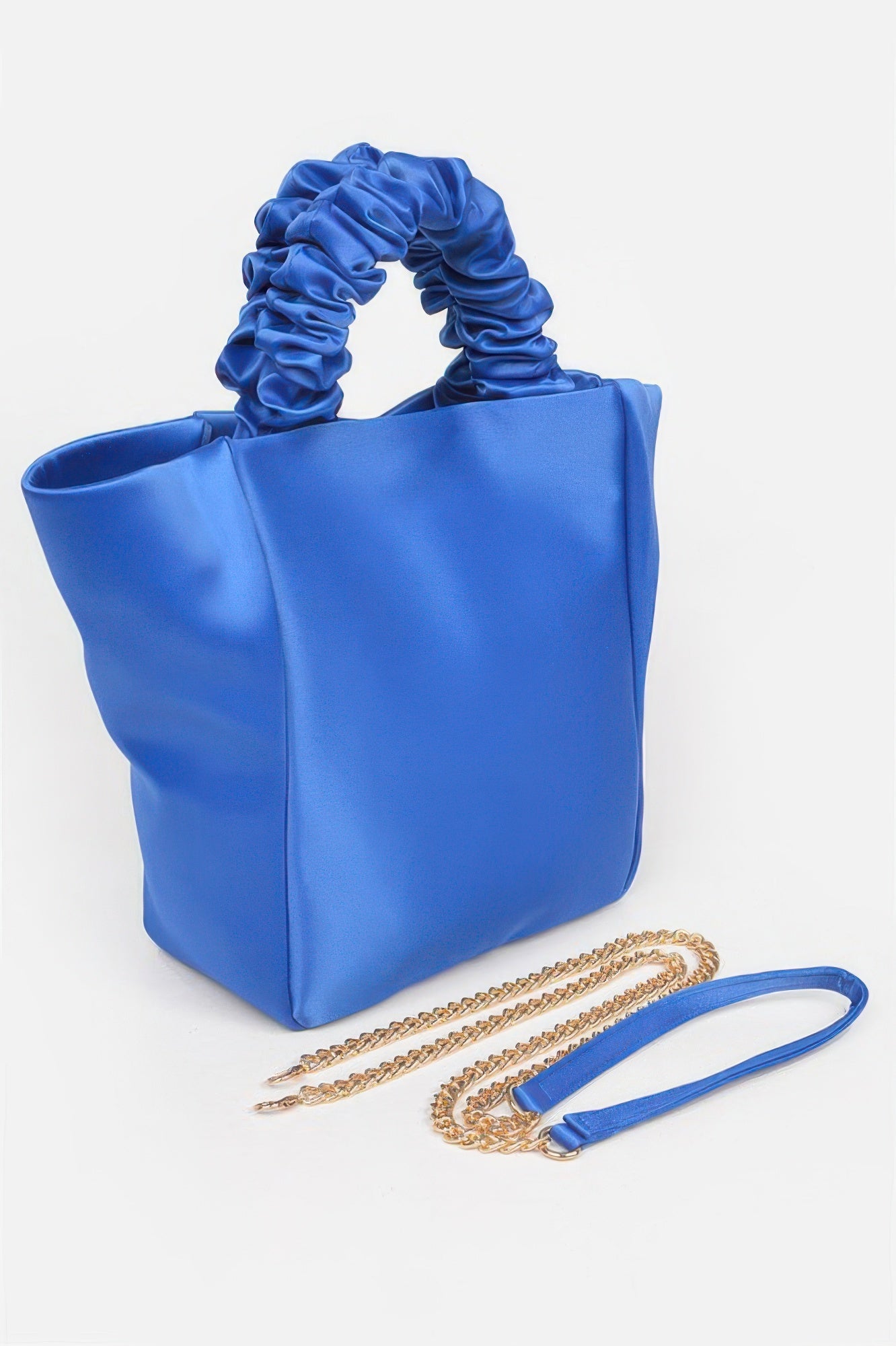 Satin Tote Bag W/chain