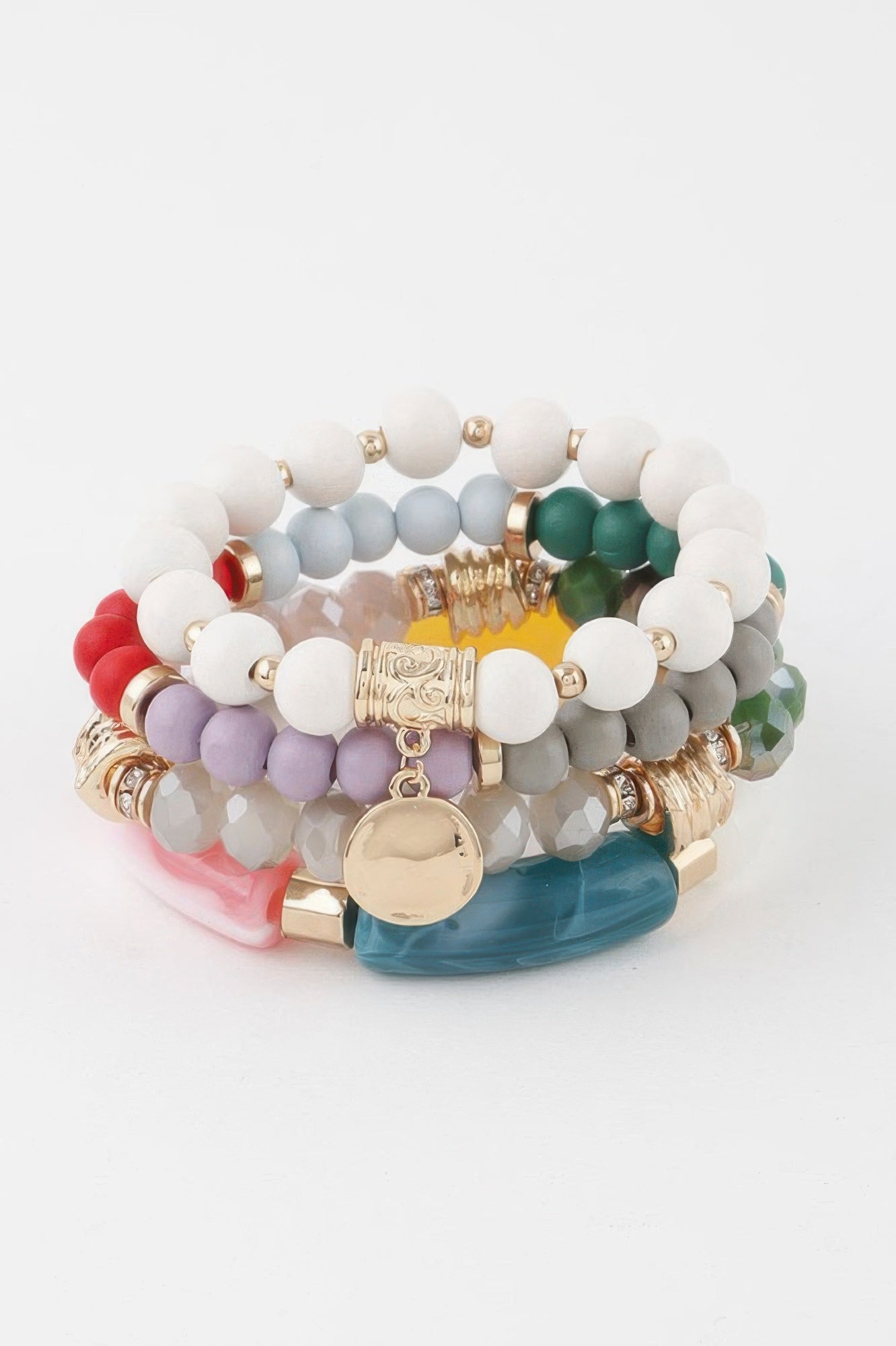 Multi Crystal Pendant Bracelet