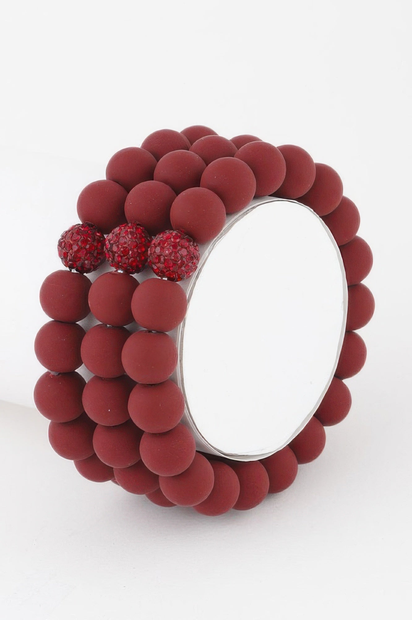 Glitter Clay Bead Bracelet