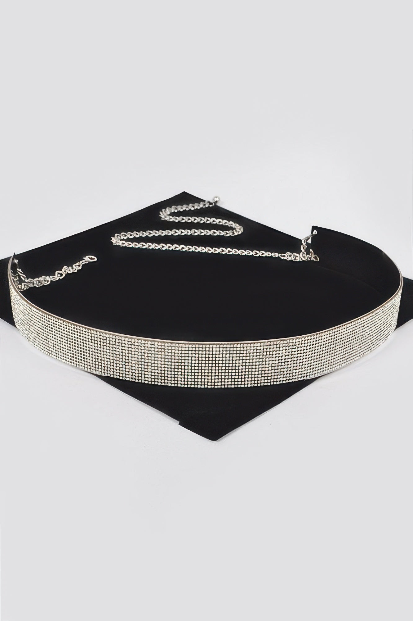 Rhinestone Gold Metal Waist Belt