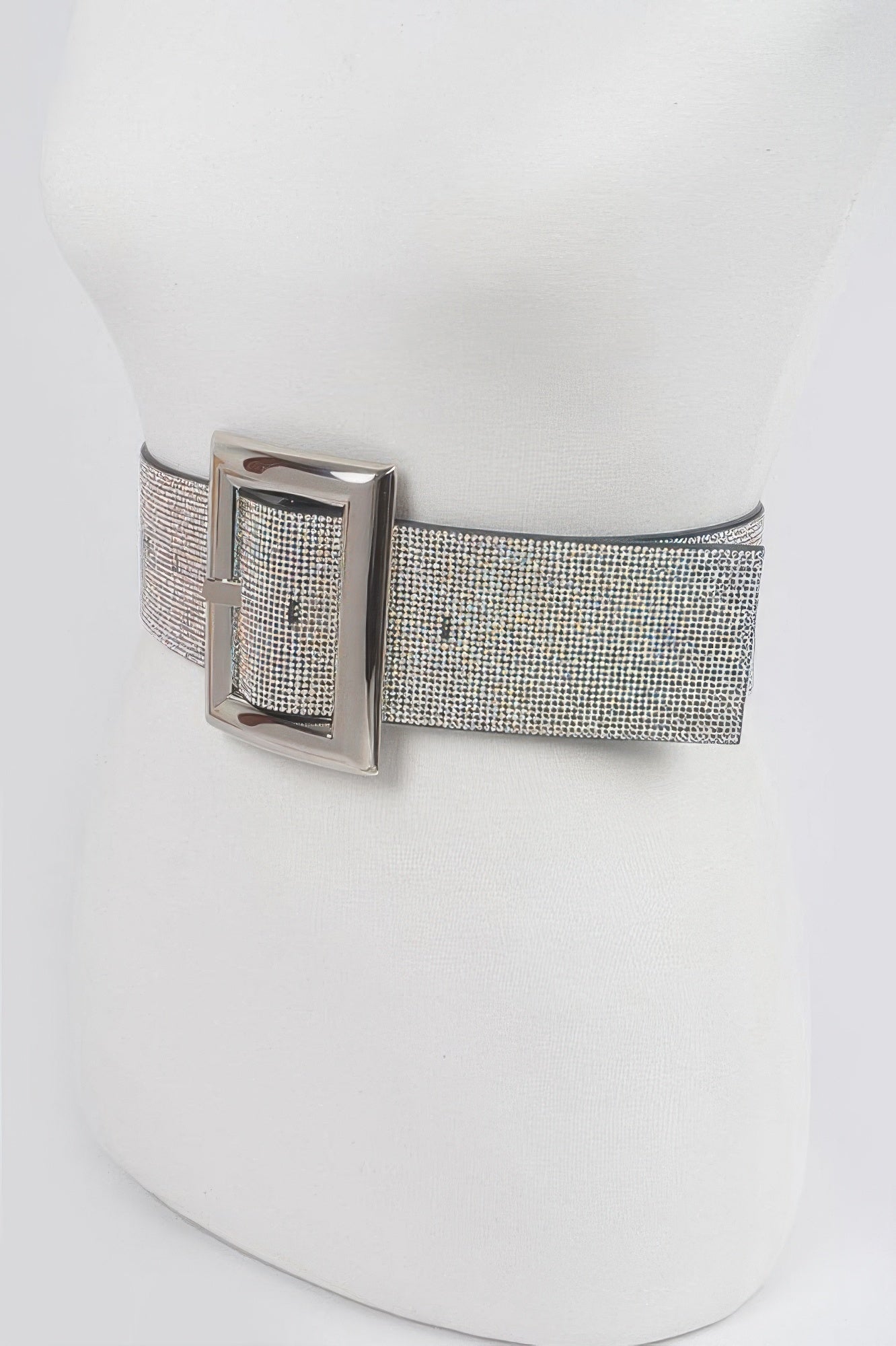 Square Metal Rhinestone Belt