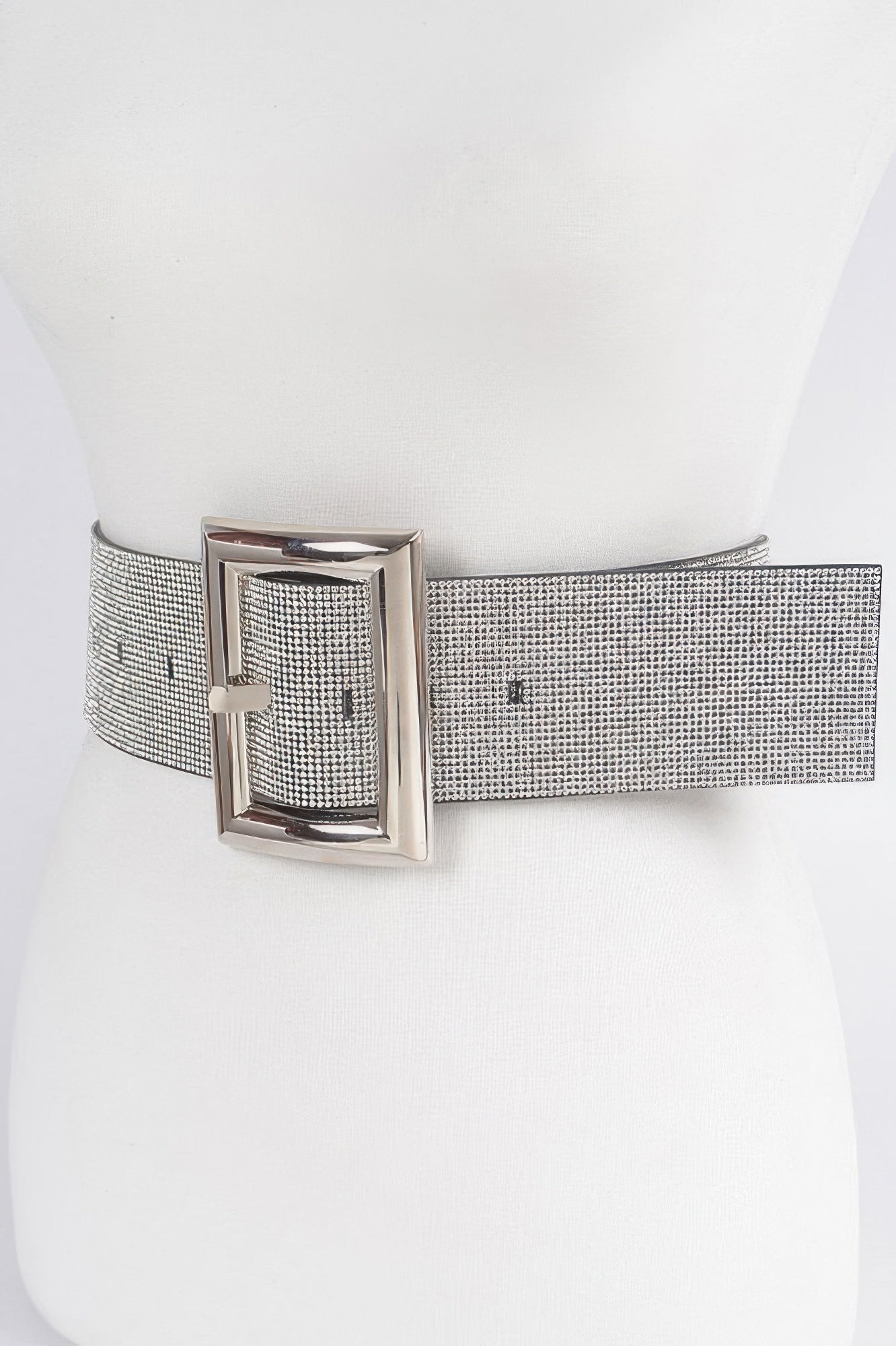 Square Metal Rhinestone Belt