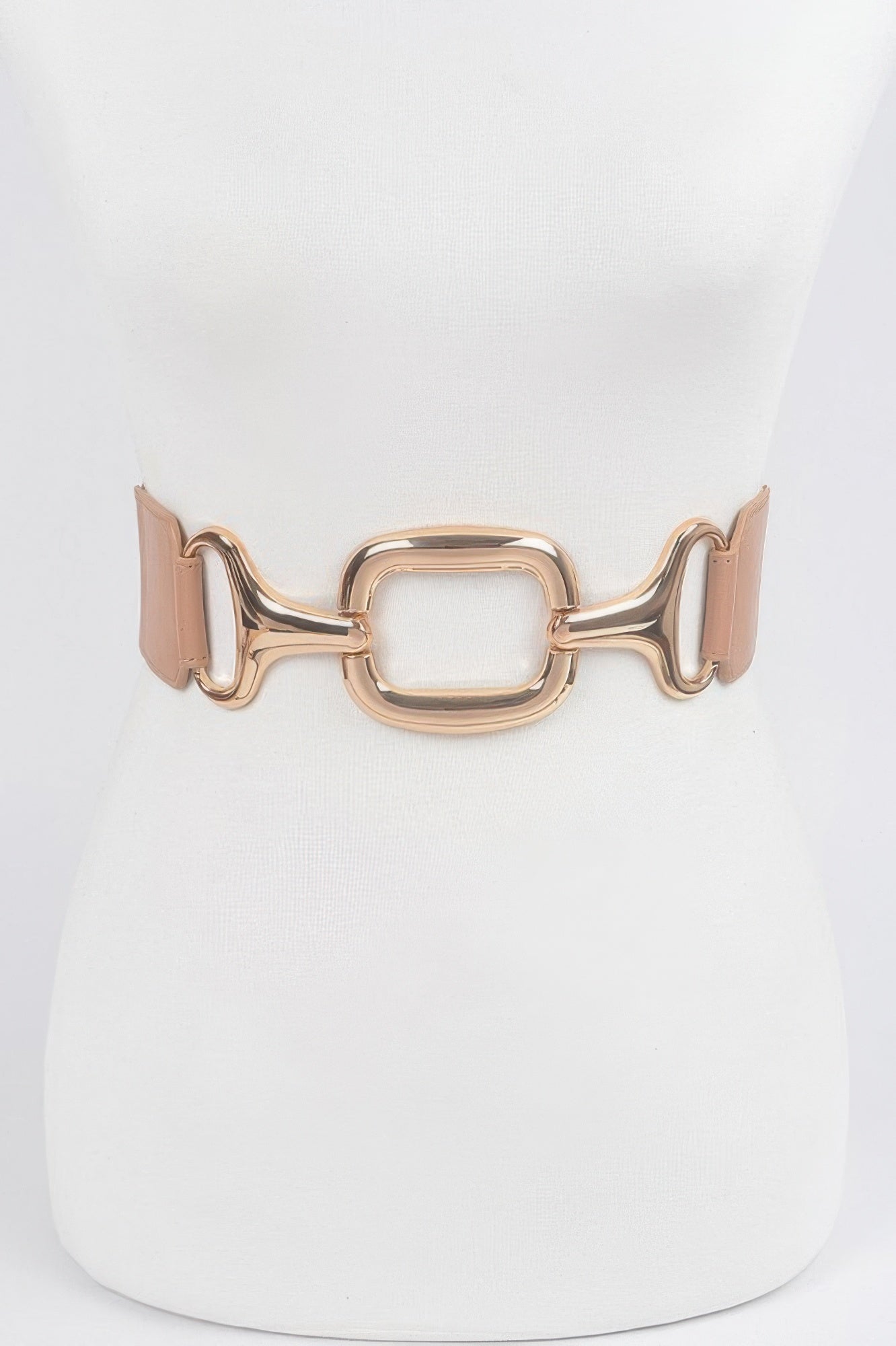 Multi Metal Buckle Stretch Plus Size Belt