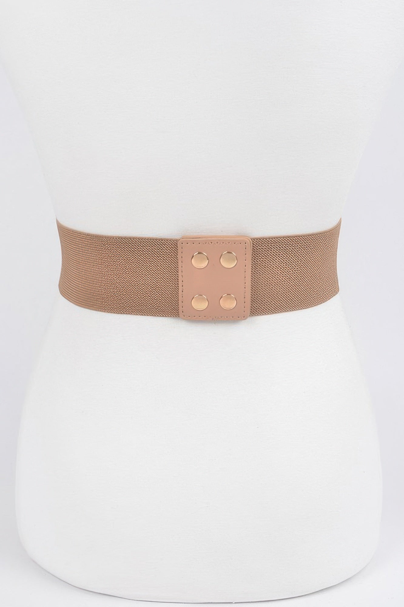 Multi Metal Buckle Stretch Plus Size Belt