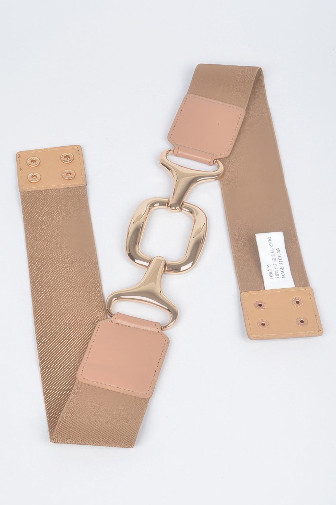 Multi Metal Buckle Stretch Plus Size Belt