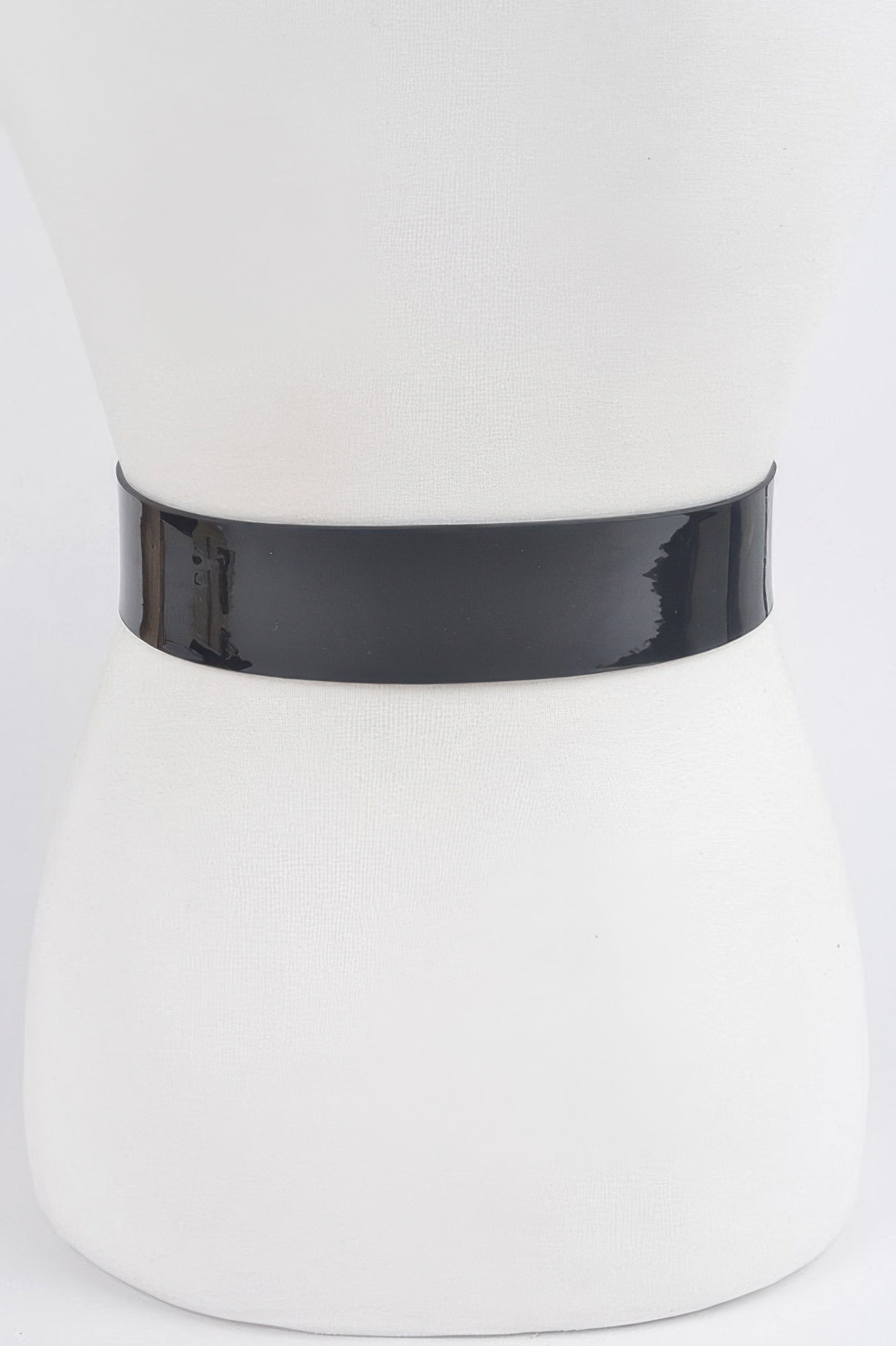 Metal Buckle Enamel Shiny Belt