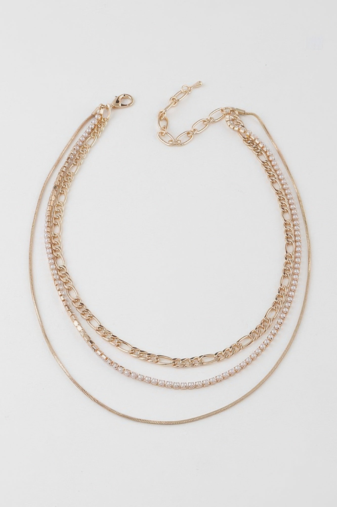 Chain N Bead Necklace