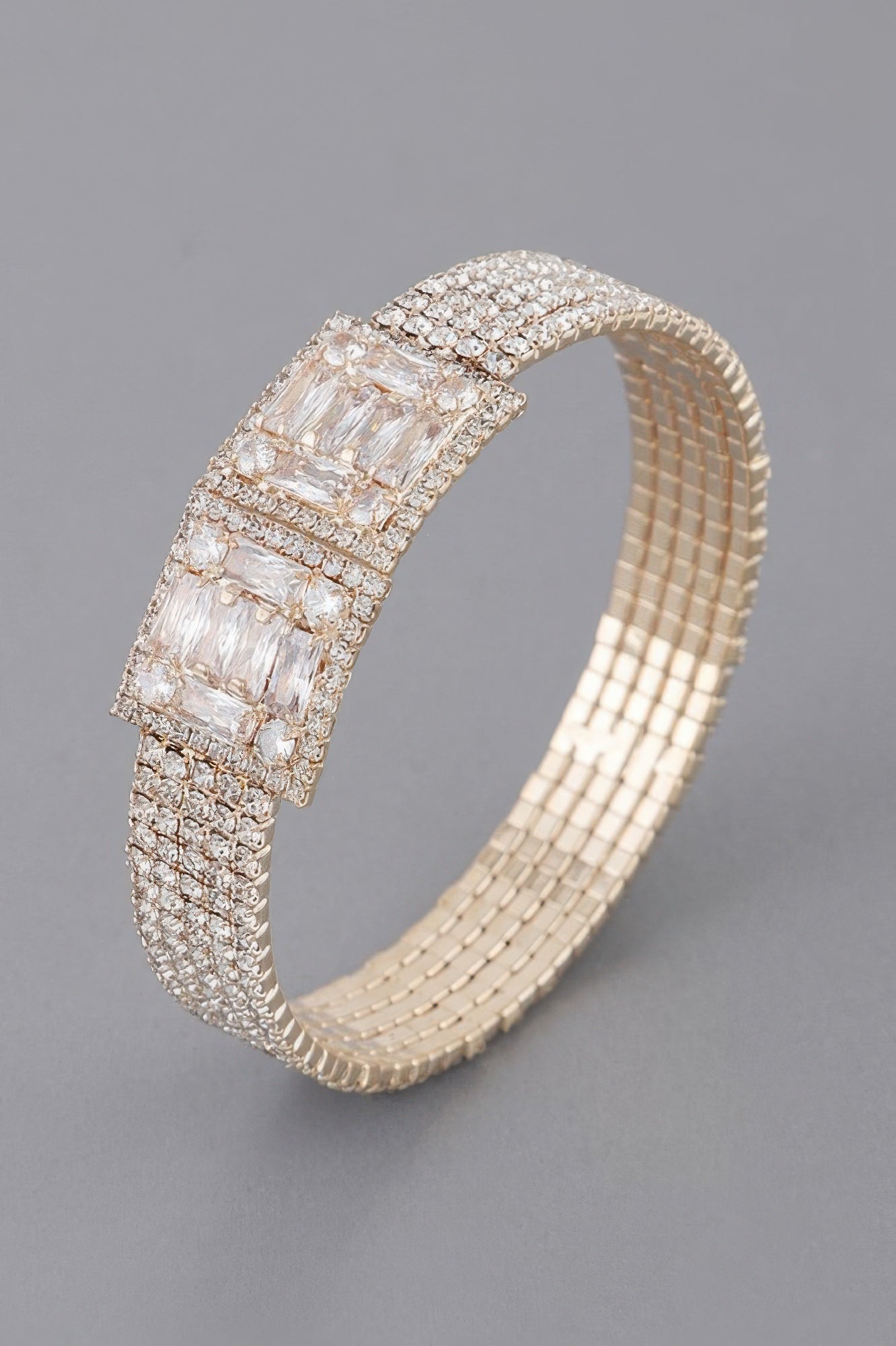 Crystal Block Bracelet