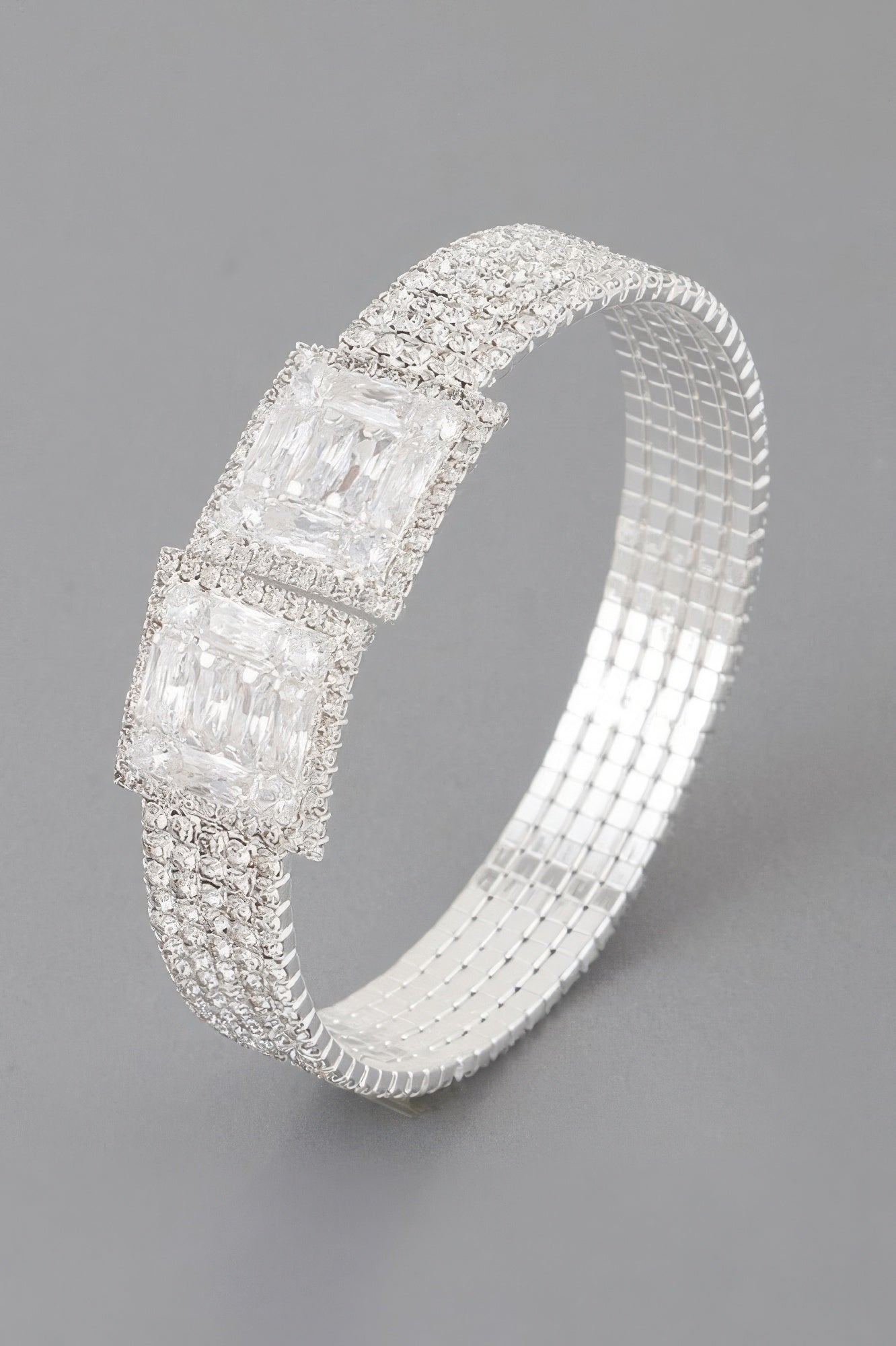 Crystal Block Bracelet