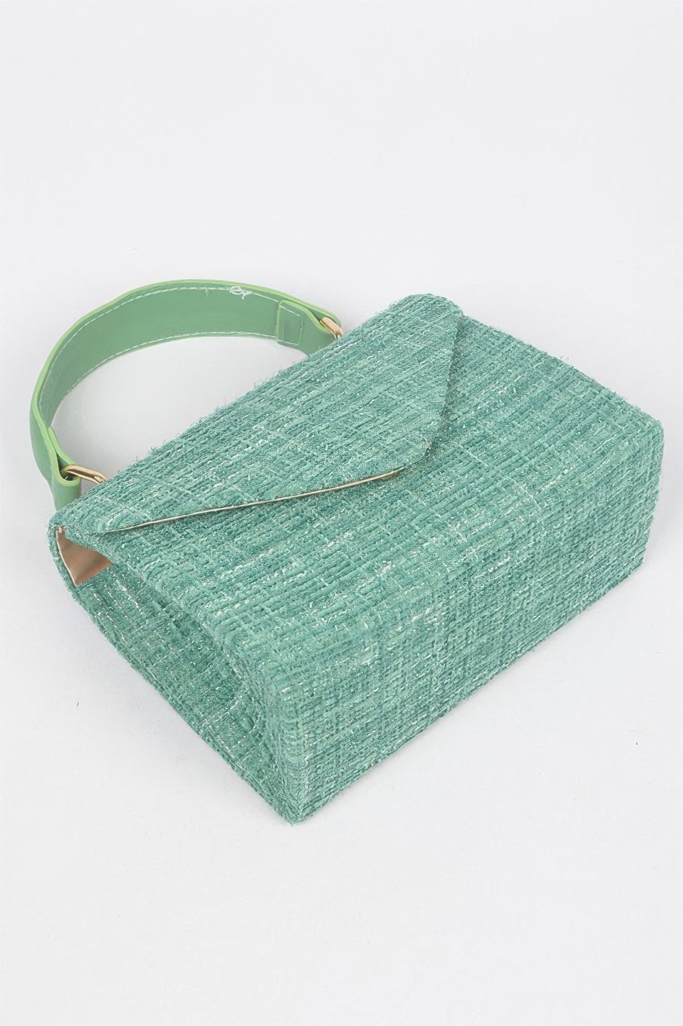 Tweed Top Handle Bag