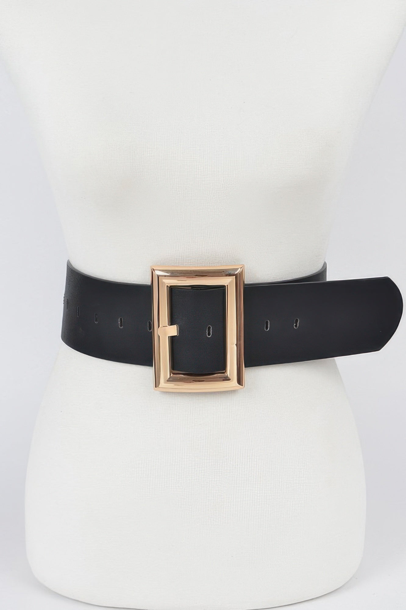 Simple Rectangle Buckle Plus Size Belt