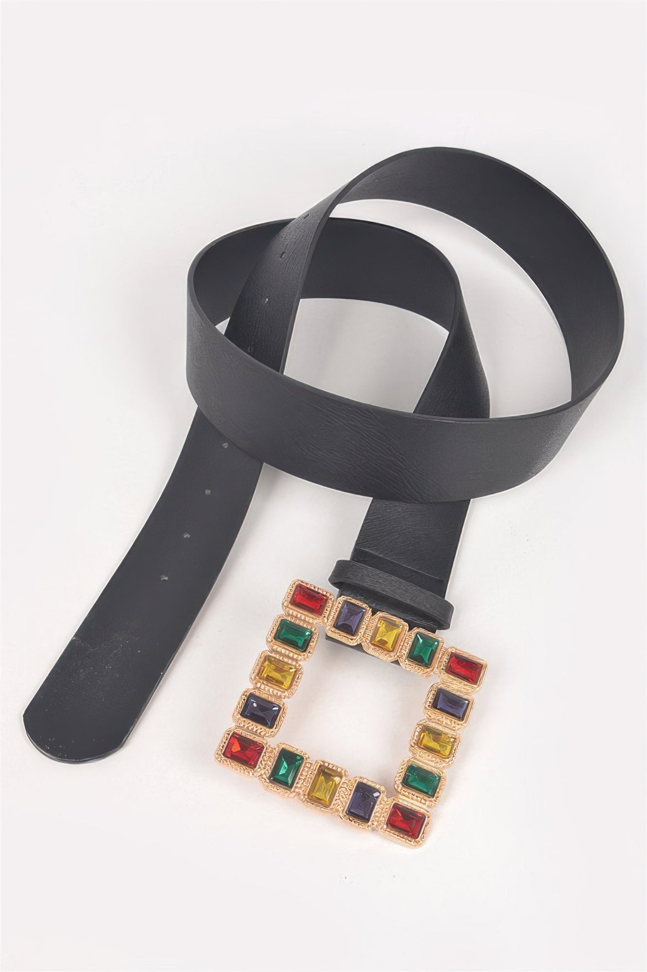 Rhinestone Gemstone Square Plus Size Belt