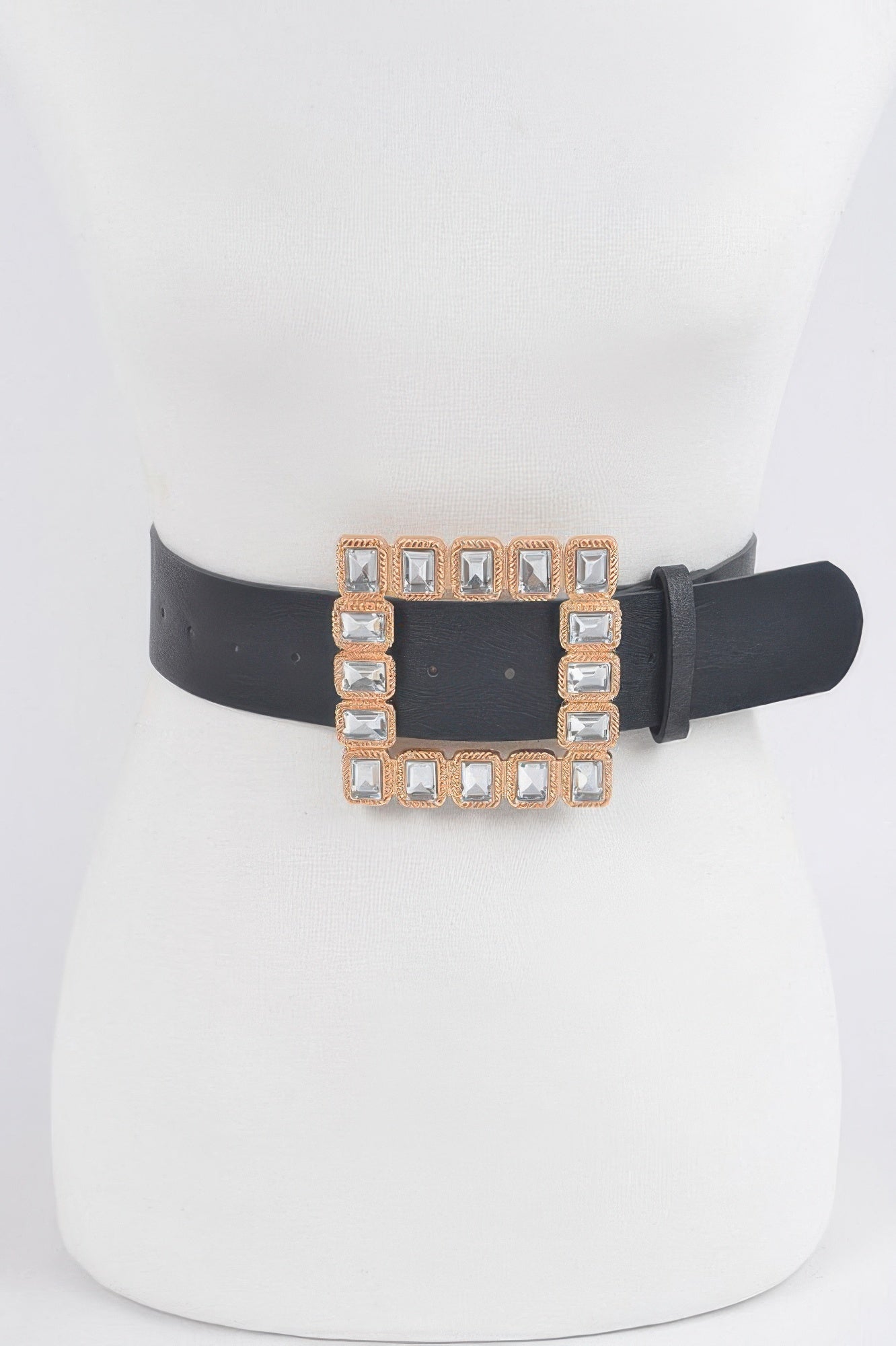 Rhinestone Gemstone Square Plus Size Belt