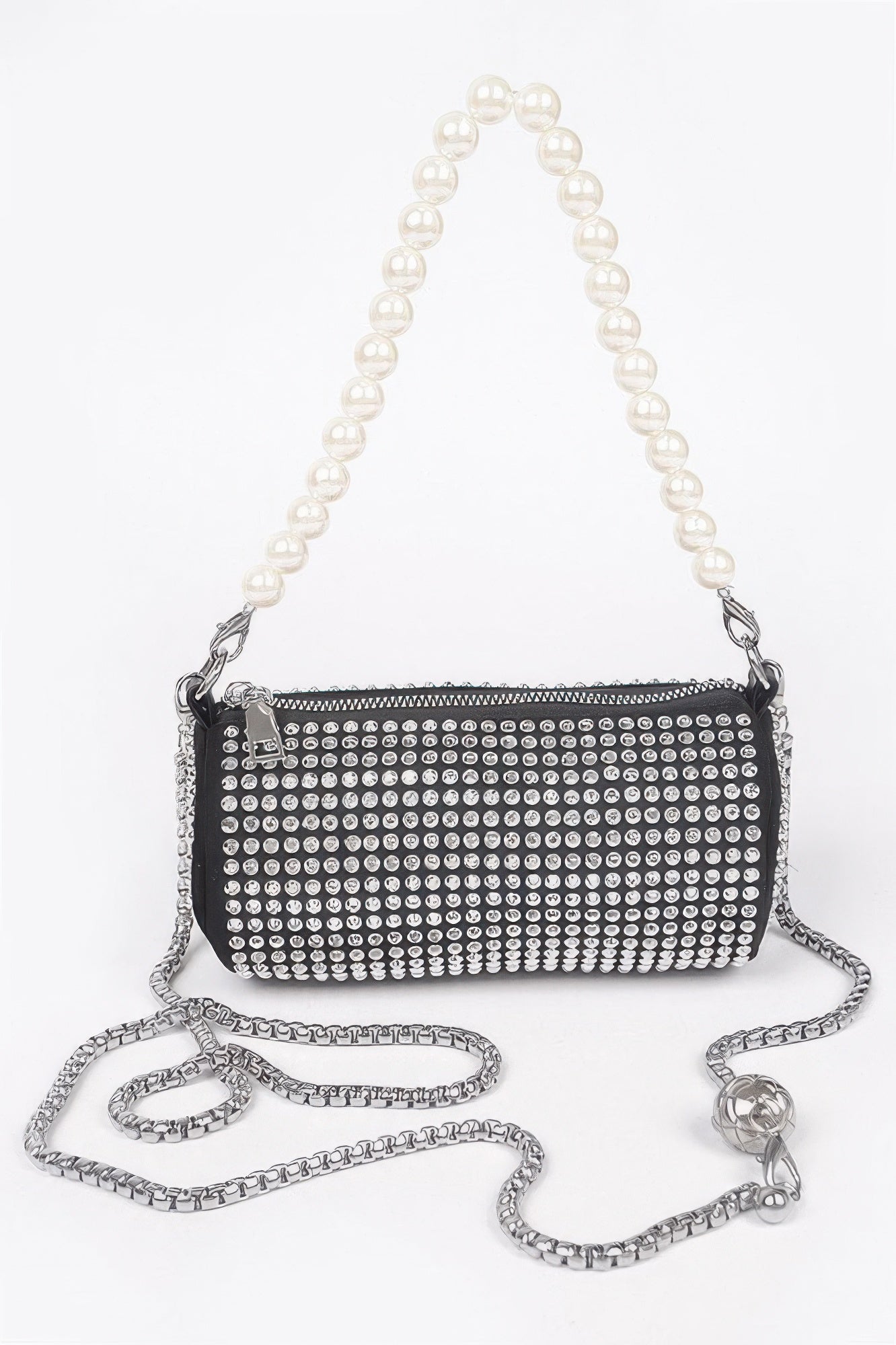 Hotfix Tube Pearl Handle Bag