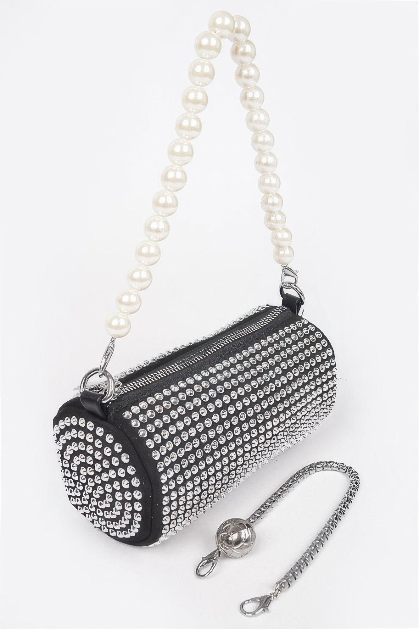 Hotfix Tube Pearl Handle Bag