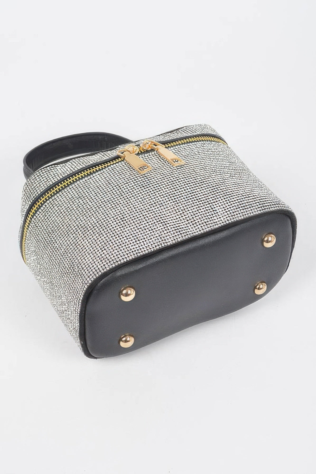 Rhinestone Top Handle Clutch Handbag