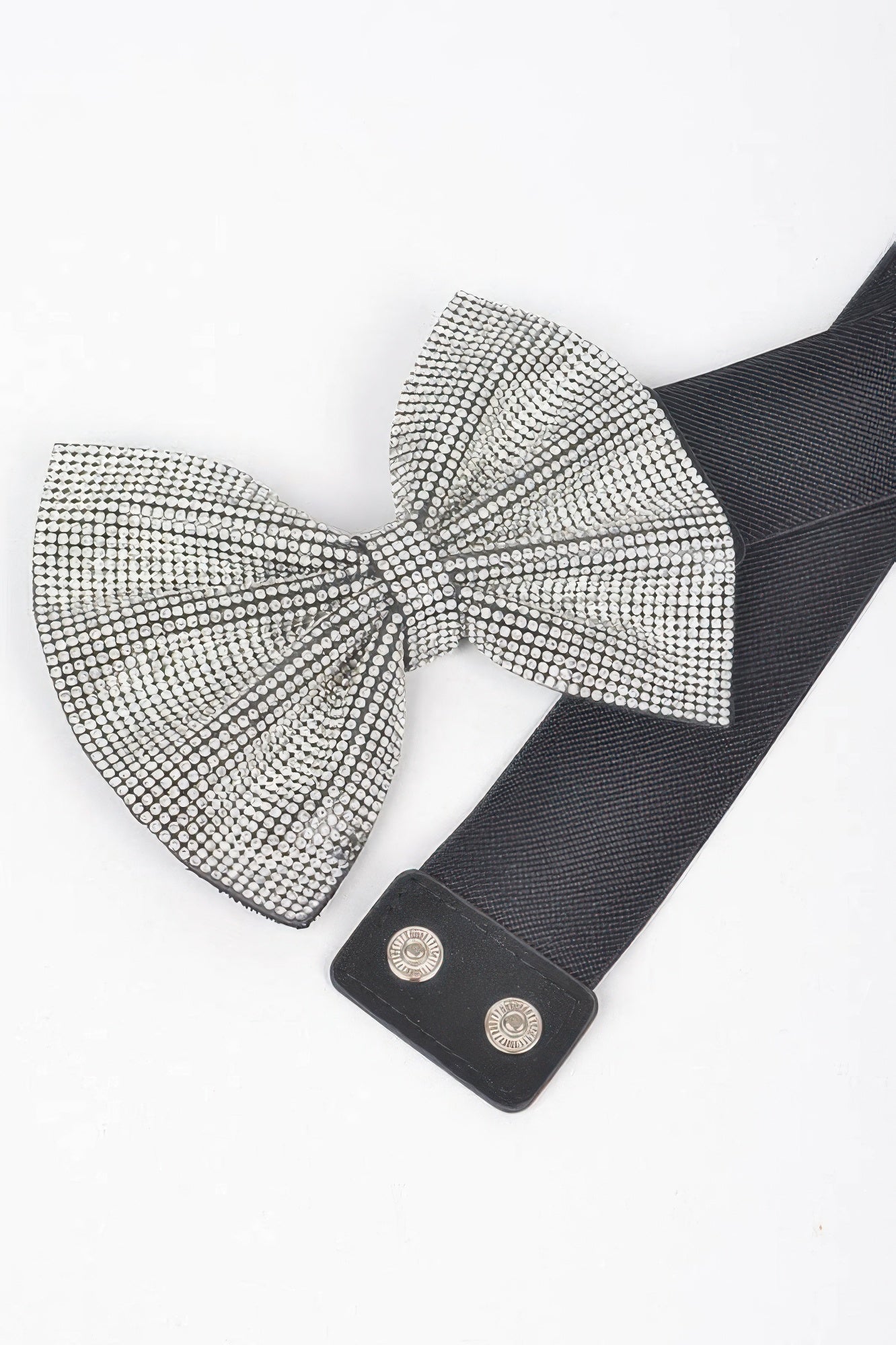 Rhinestone Ribbon Elastic Belt