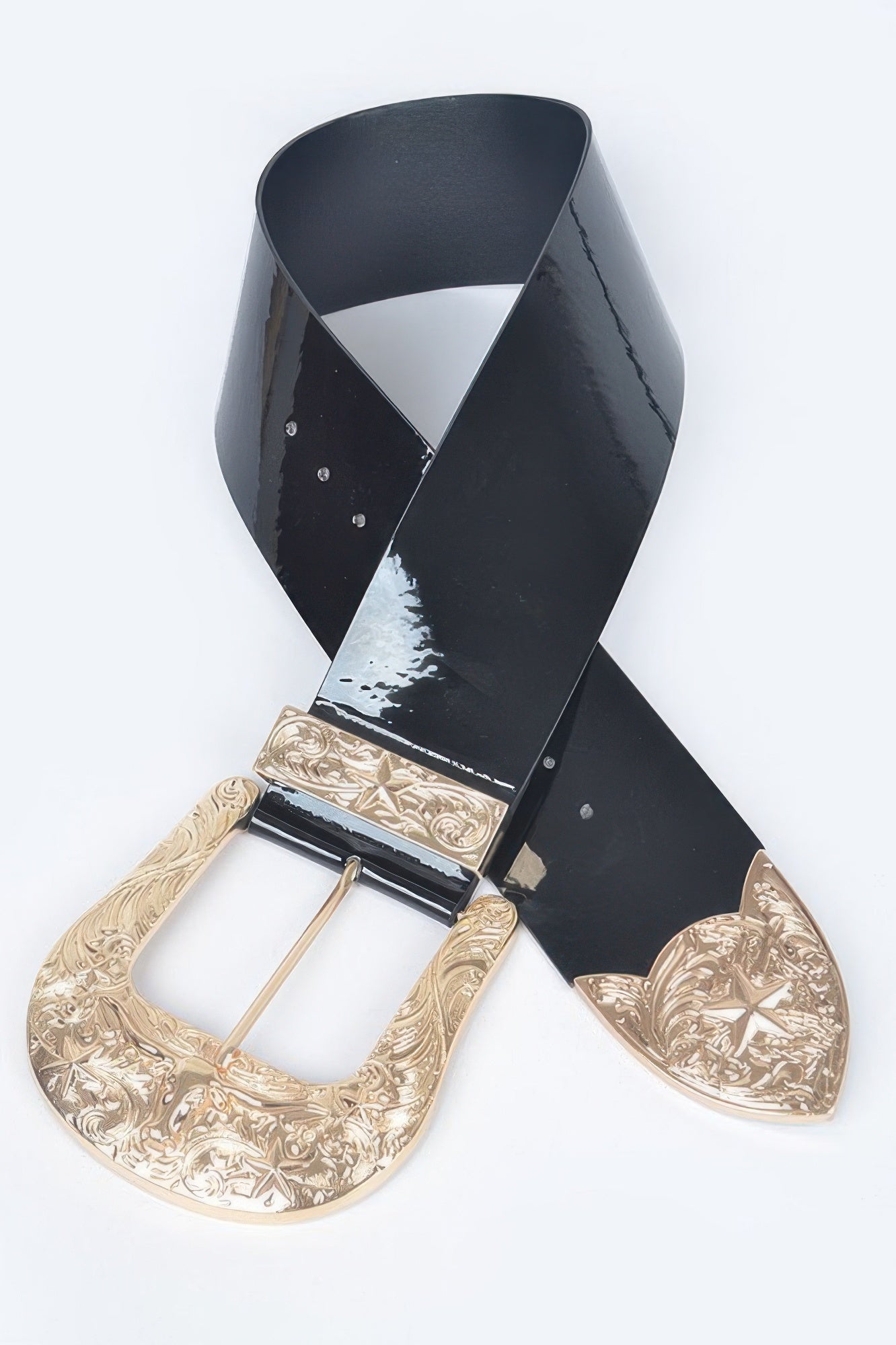 Oversized Multi Metal Waist Enamel Belt