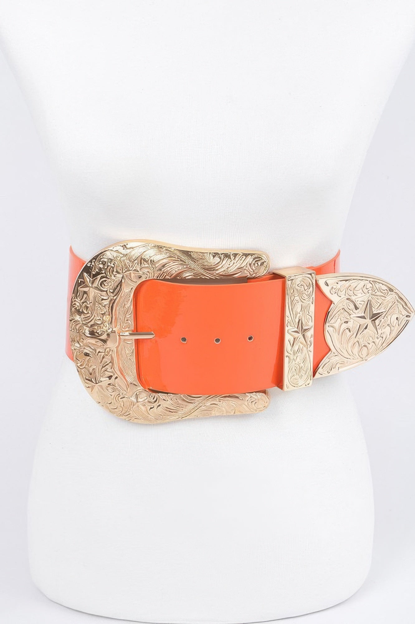 Oversized Multi Metal Waist Enamel Belt