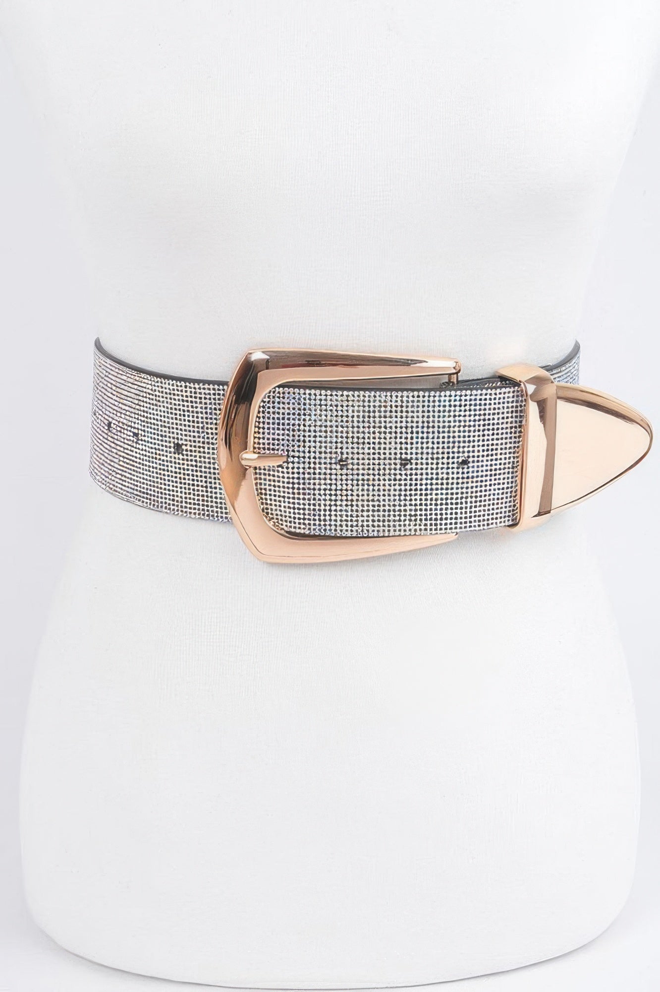 Multi Metal Rhinestone Belt