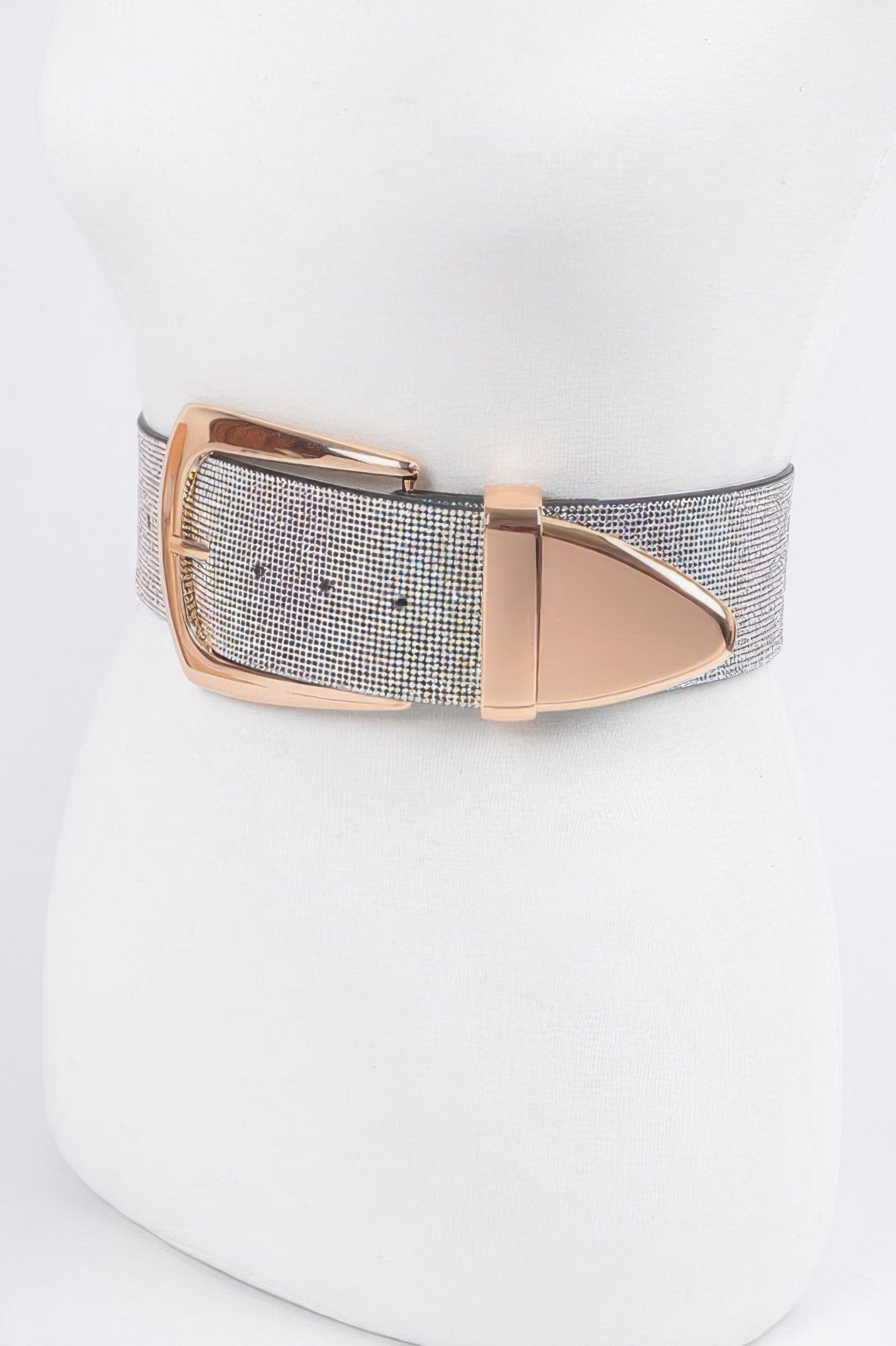 Multi Metal Rhinestone Belt
