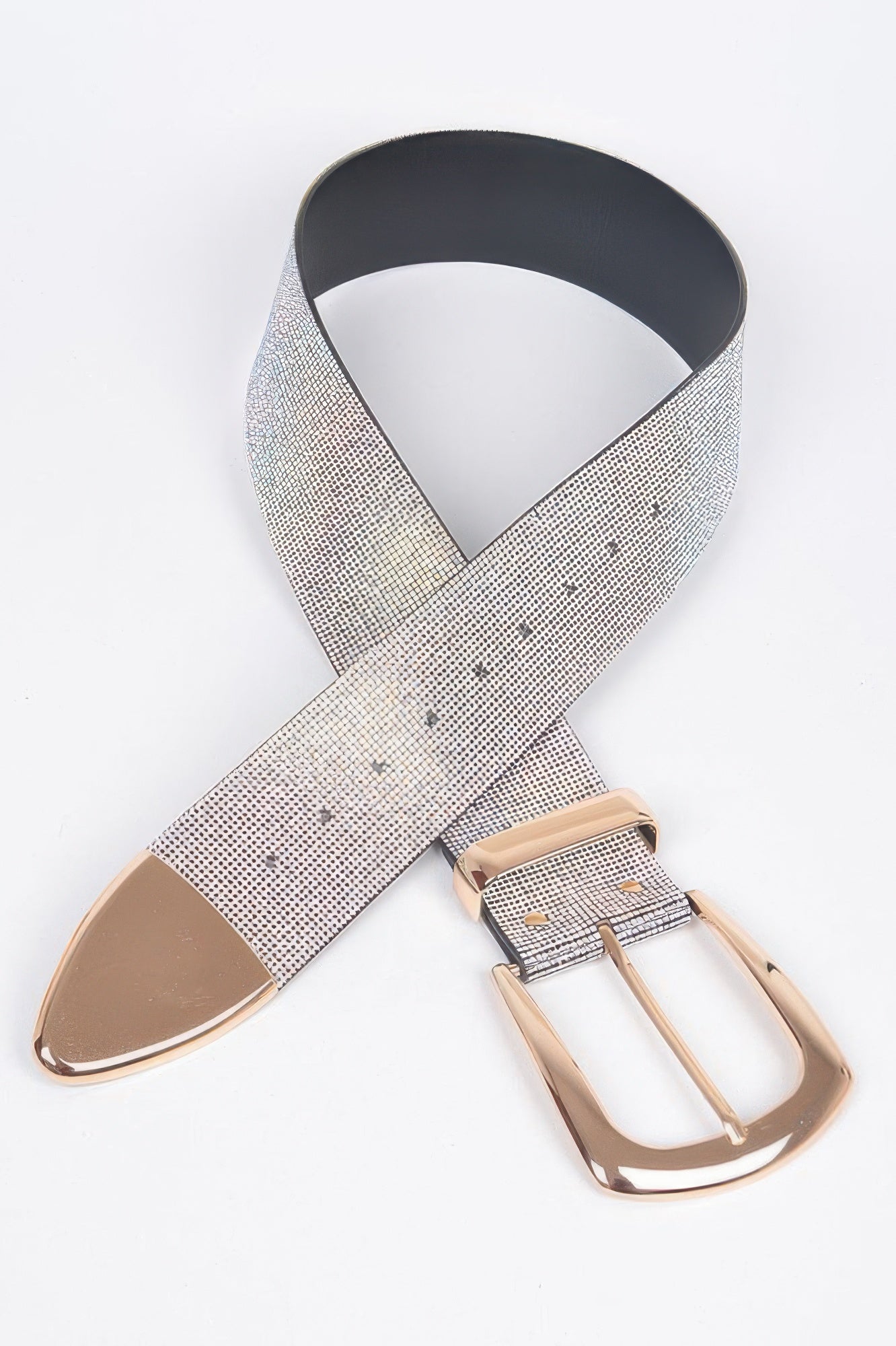 Multi Metal Rhinestone Belt