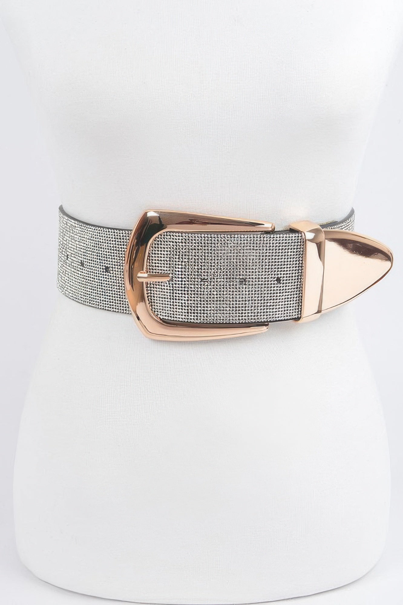 Multi Metal Rhinestone Belt