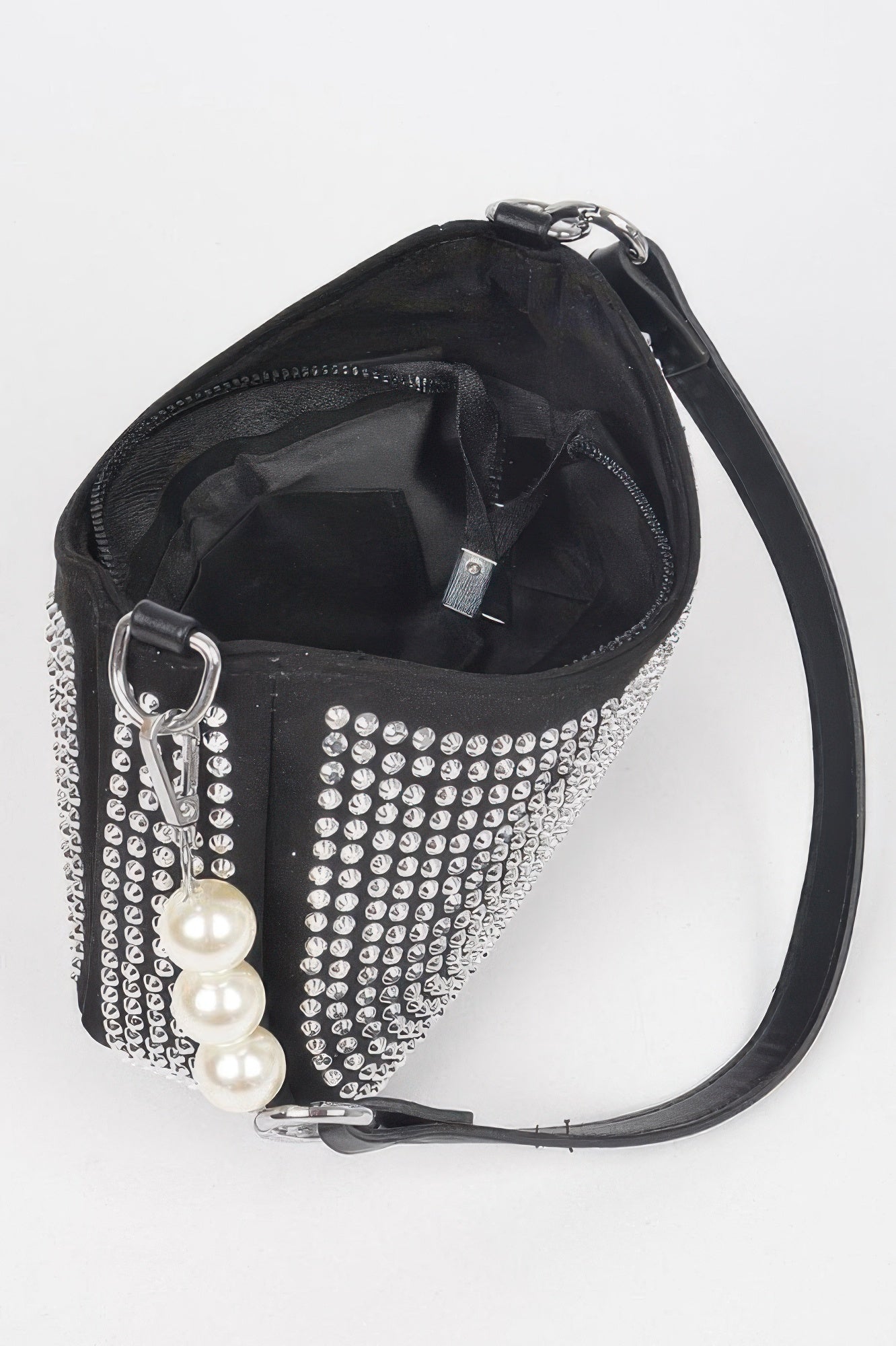 Hotfix Micro Suede Crossbody Bag