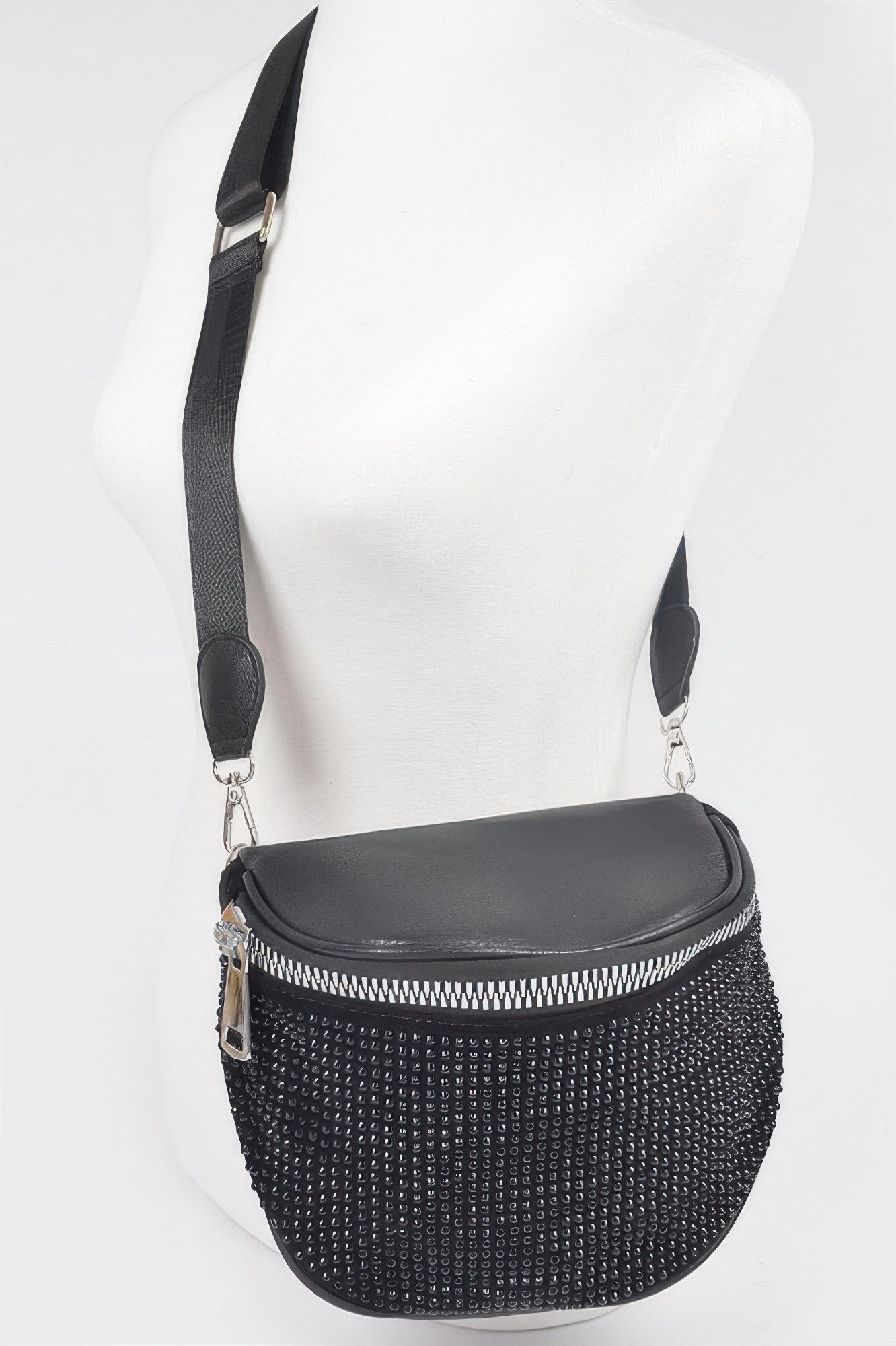 Stone Studded Crossbody Bag
