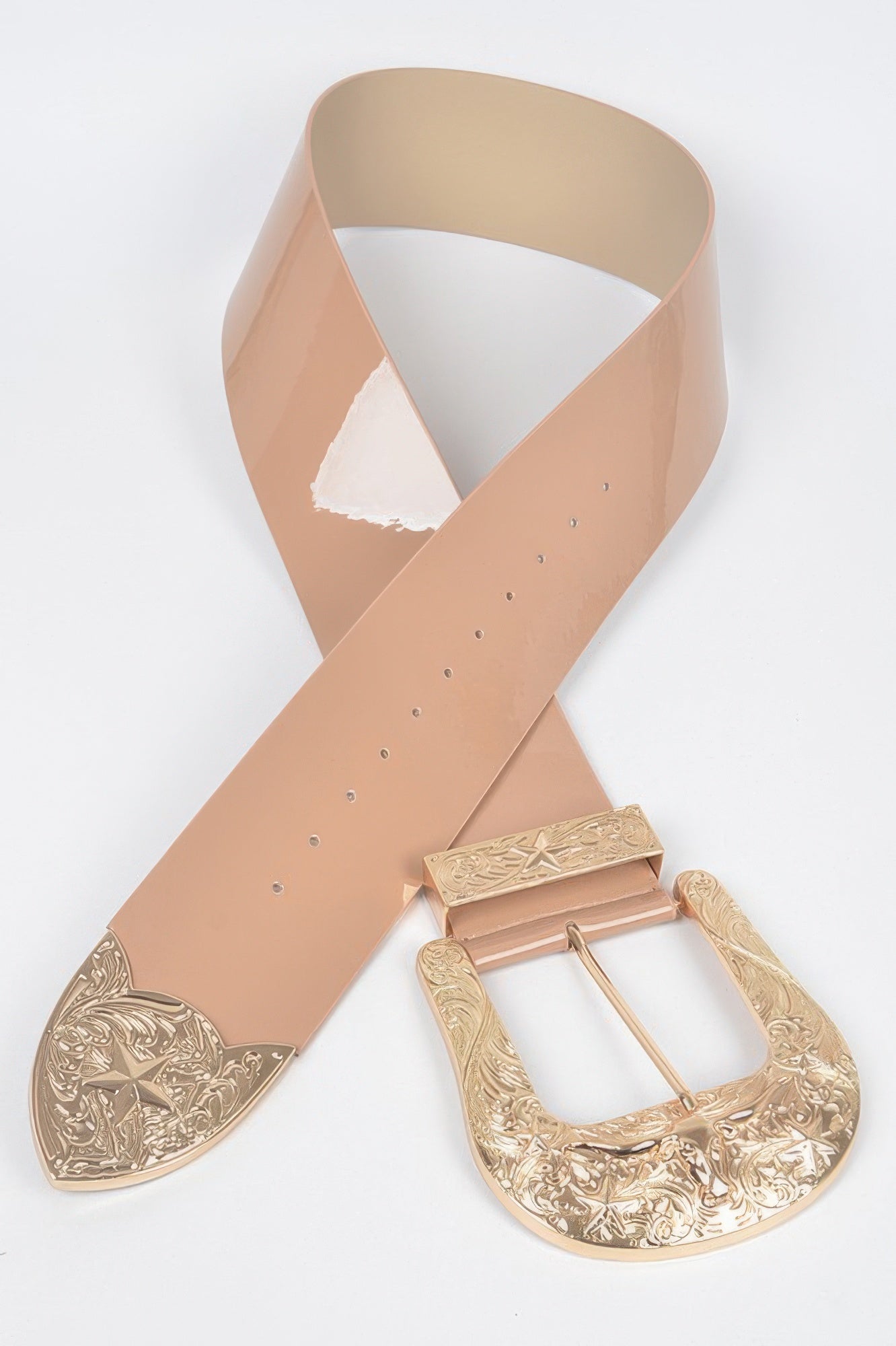 Oversized Multi Metal Plus Size Waist Enamel Belt