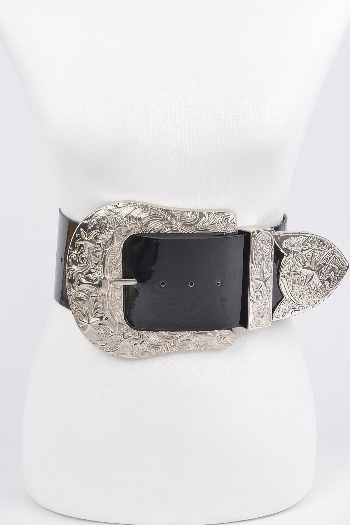 Oversized Multi Metal Plus Size Waist Enamel Belt