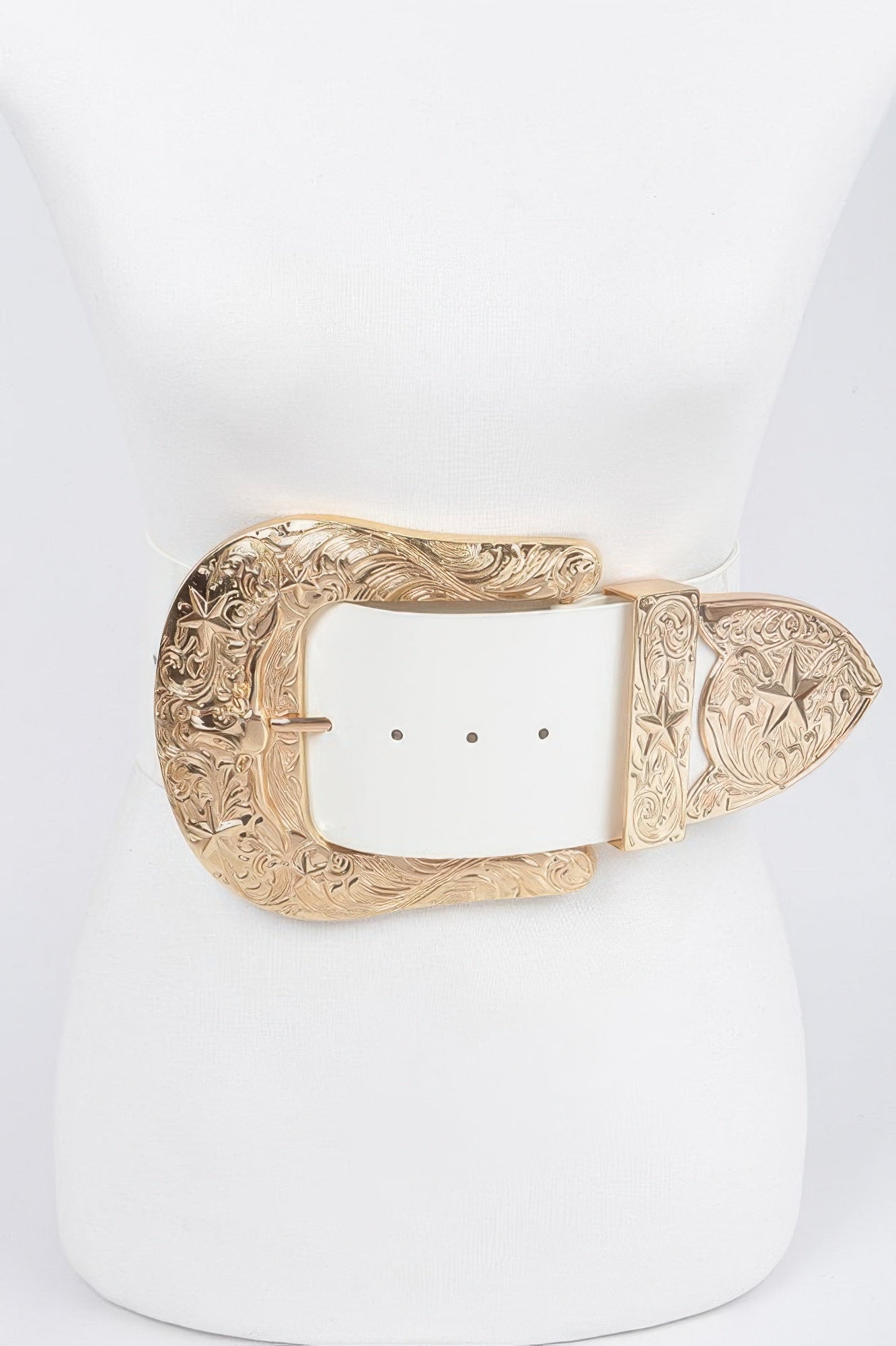 Oversized Multi Metal Plus Size Waist Enamel Belt