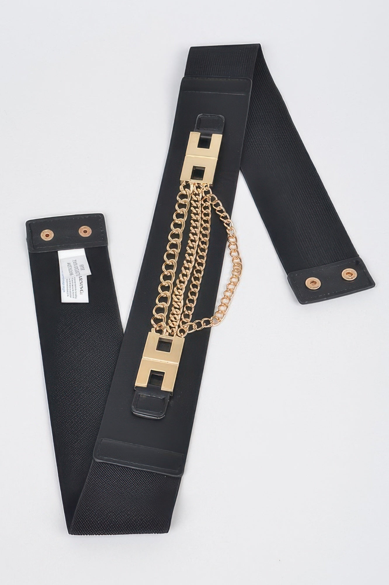 Multi Layered Chain Plus Size Elastic Belt