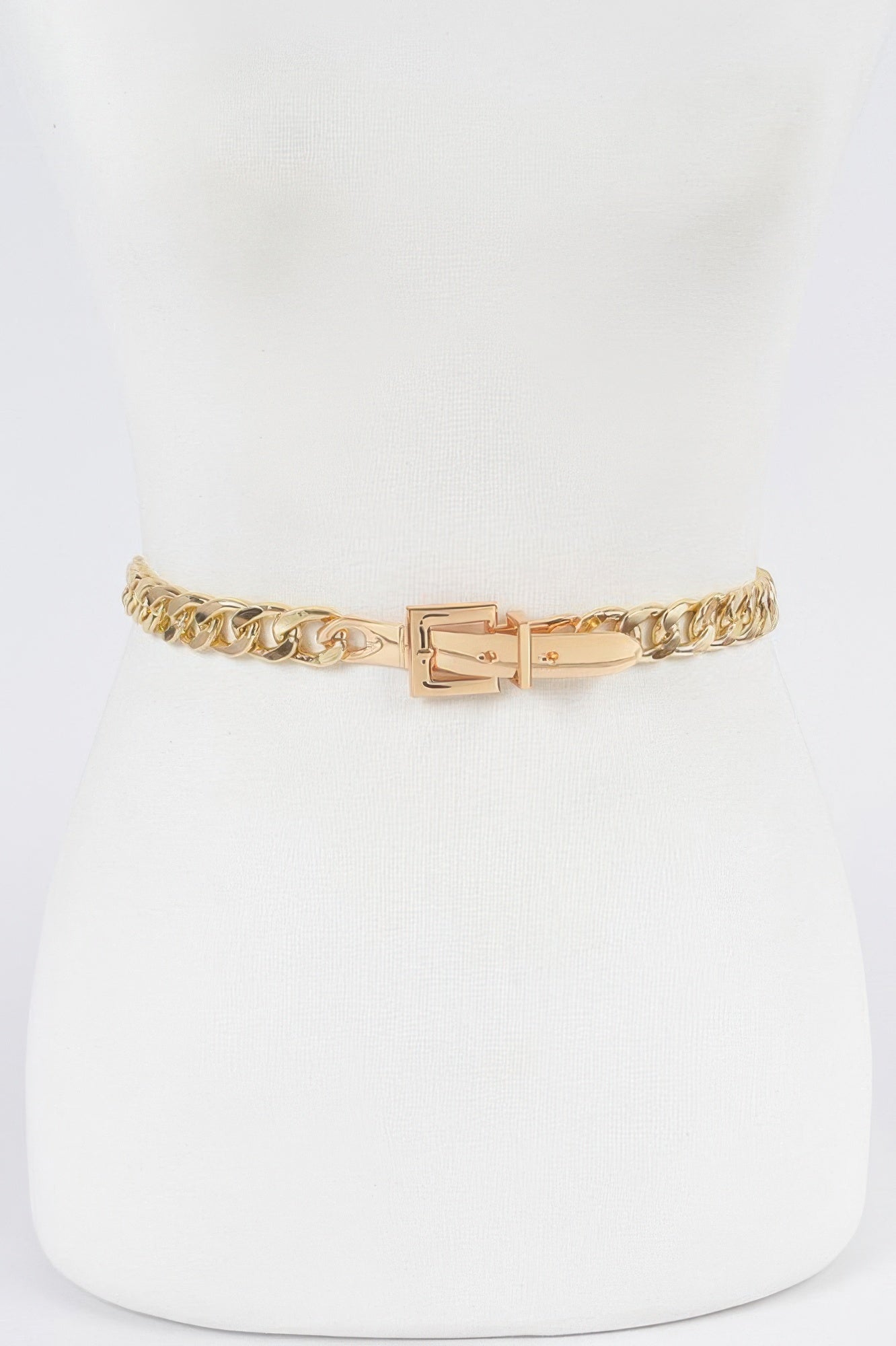 Monotone Plus Size Chain Belt