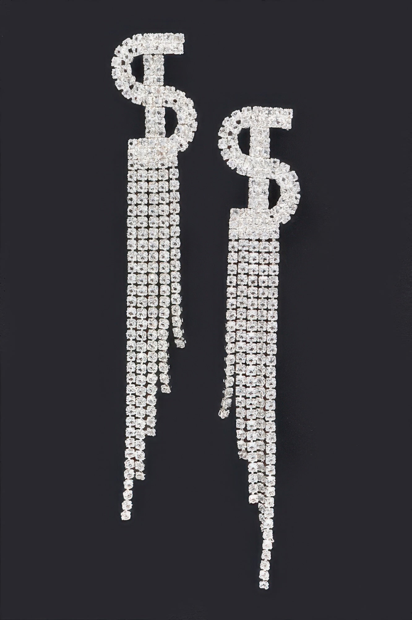 Rhinestone Tassel Earring