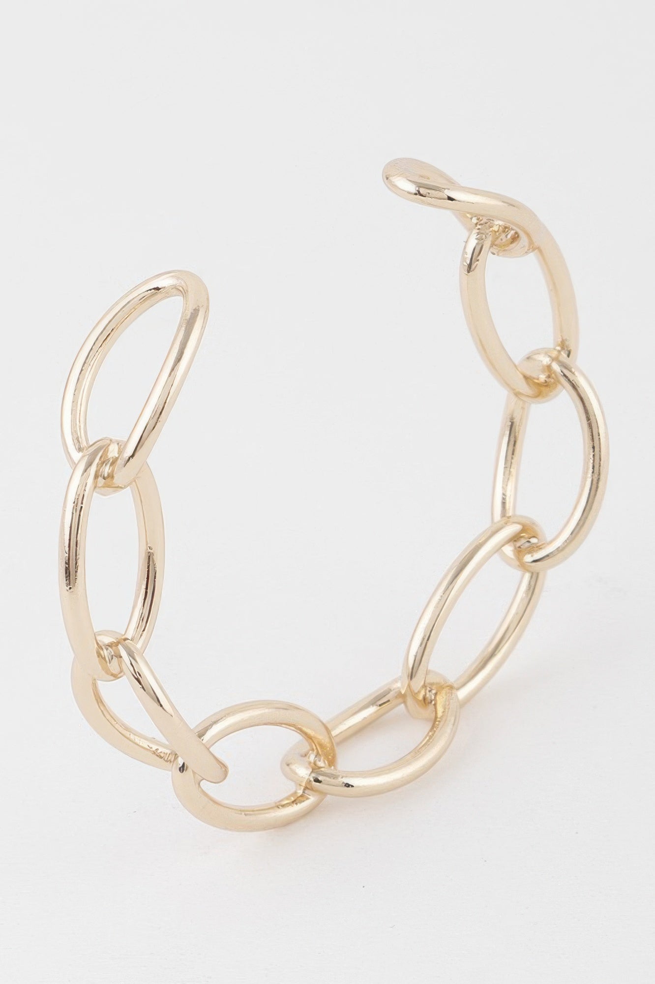 Link Chain Cuff Bracelet