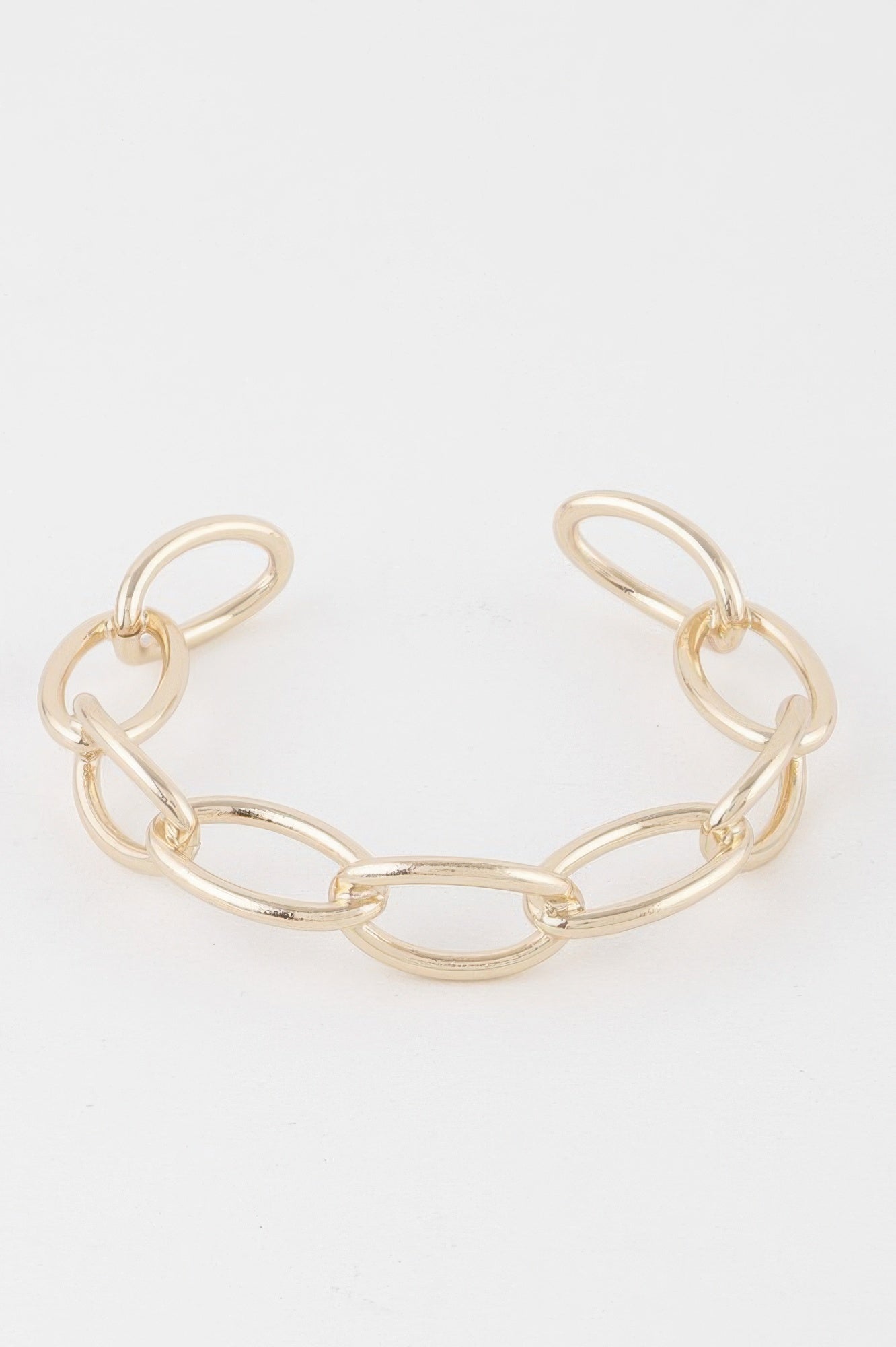 Link Chain Cuff Bracelet