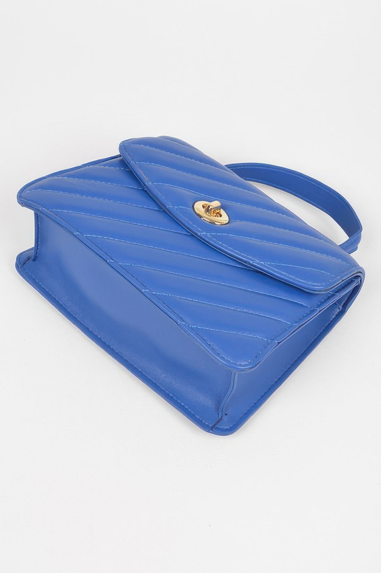 Quilted Top Handle Flap Bag