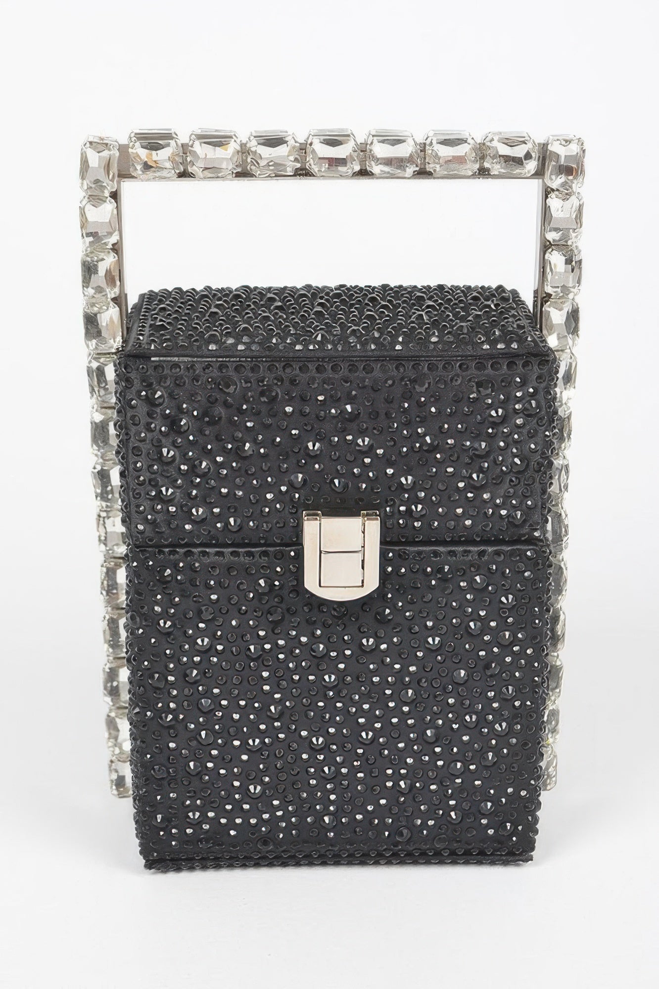 Rhinestone Handle Stoned Party Clutch