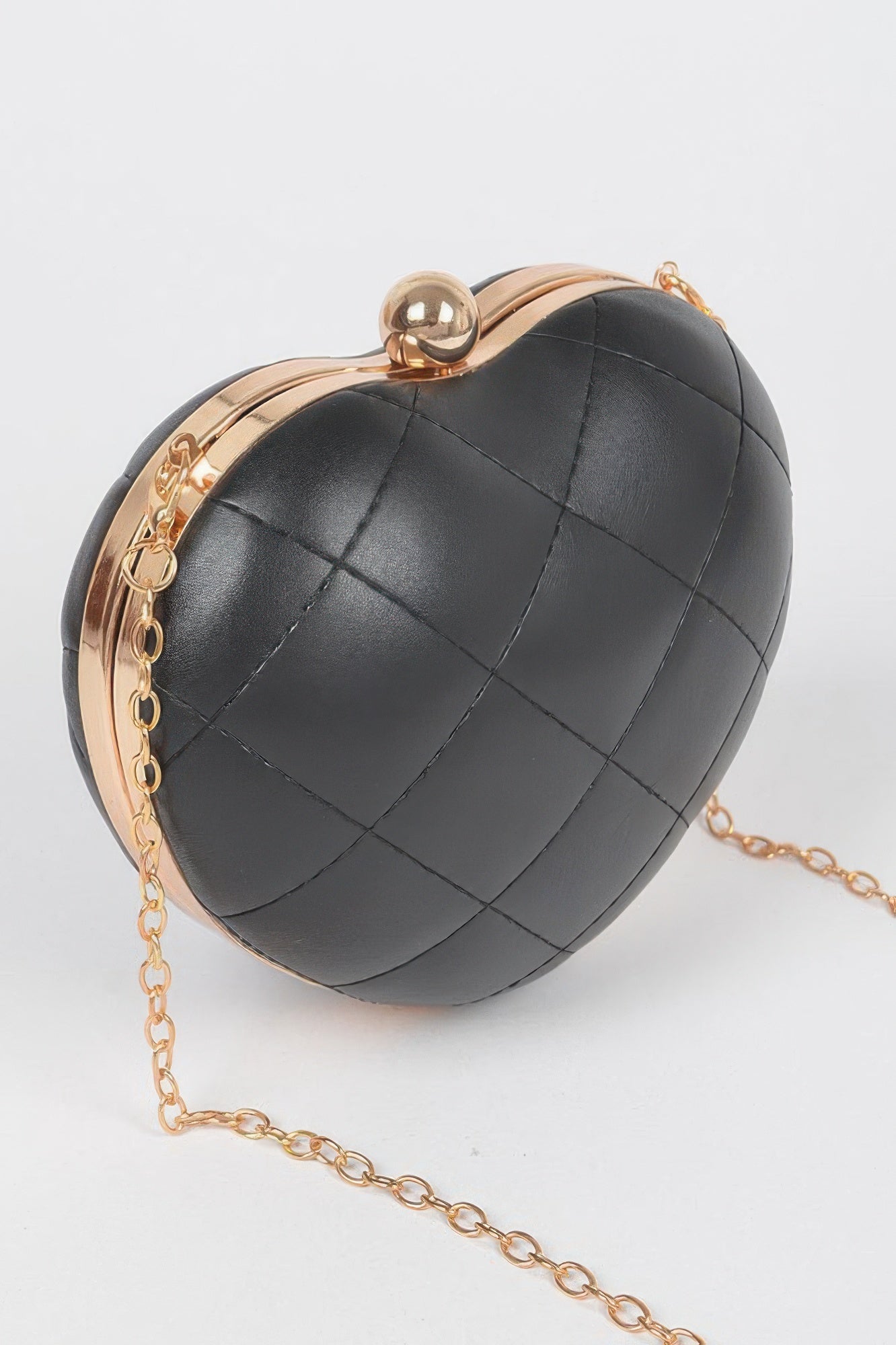 Quilted Heart Crossbody Bag