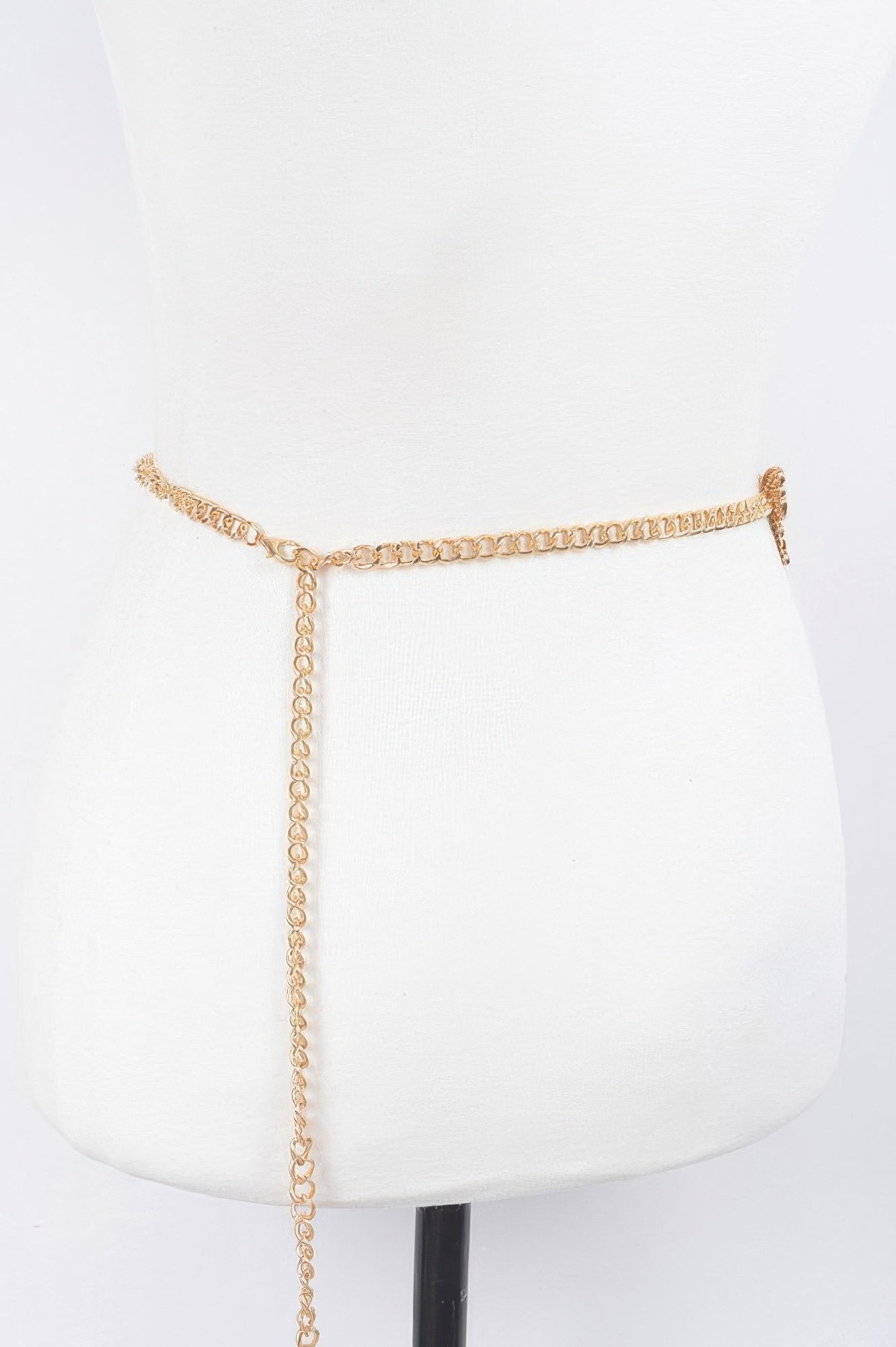 Butterfly Buckle Layered Chain Belt