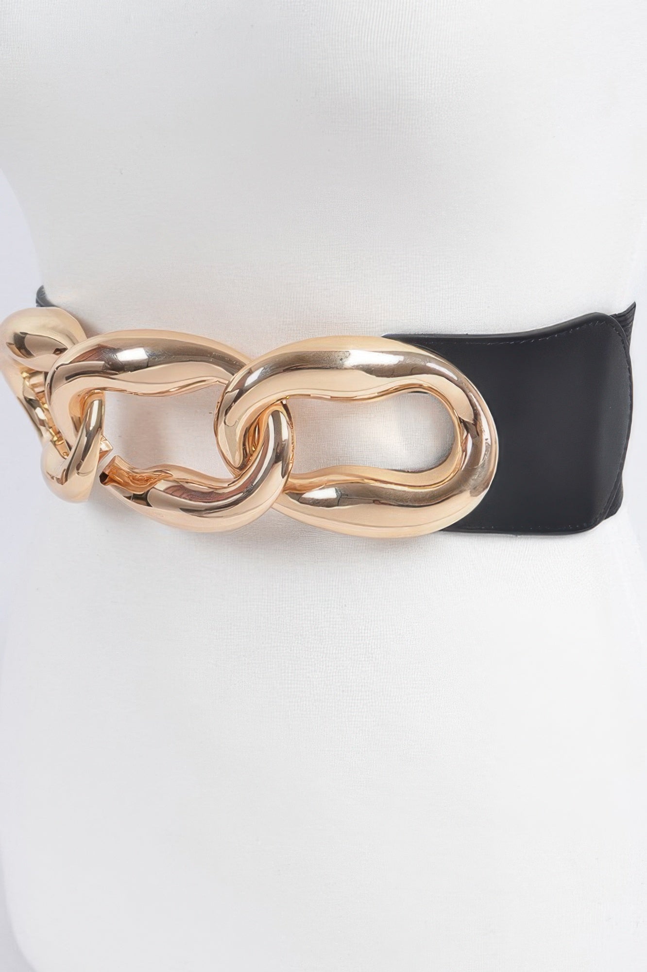 Oversized Chain Plus Size Elastic Belt