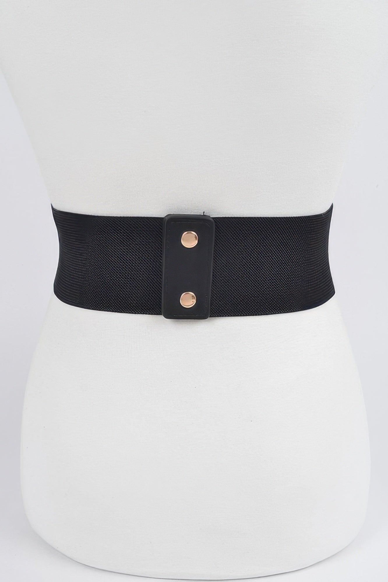 Metal Buckle Plus Size Elastic Belt