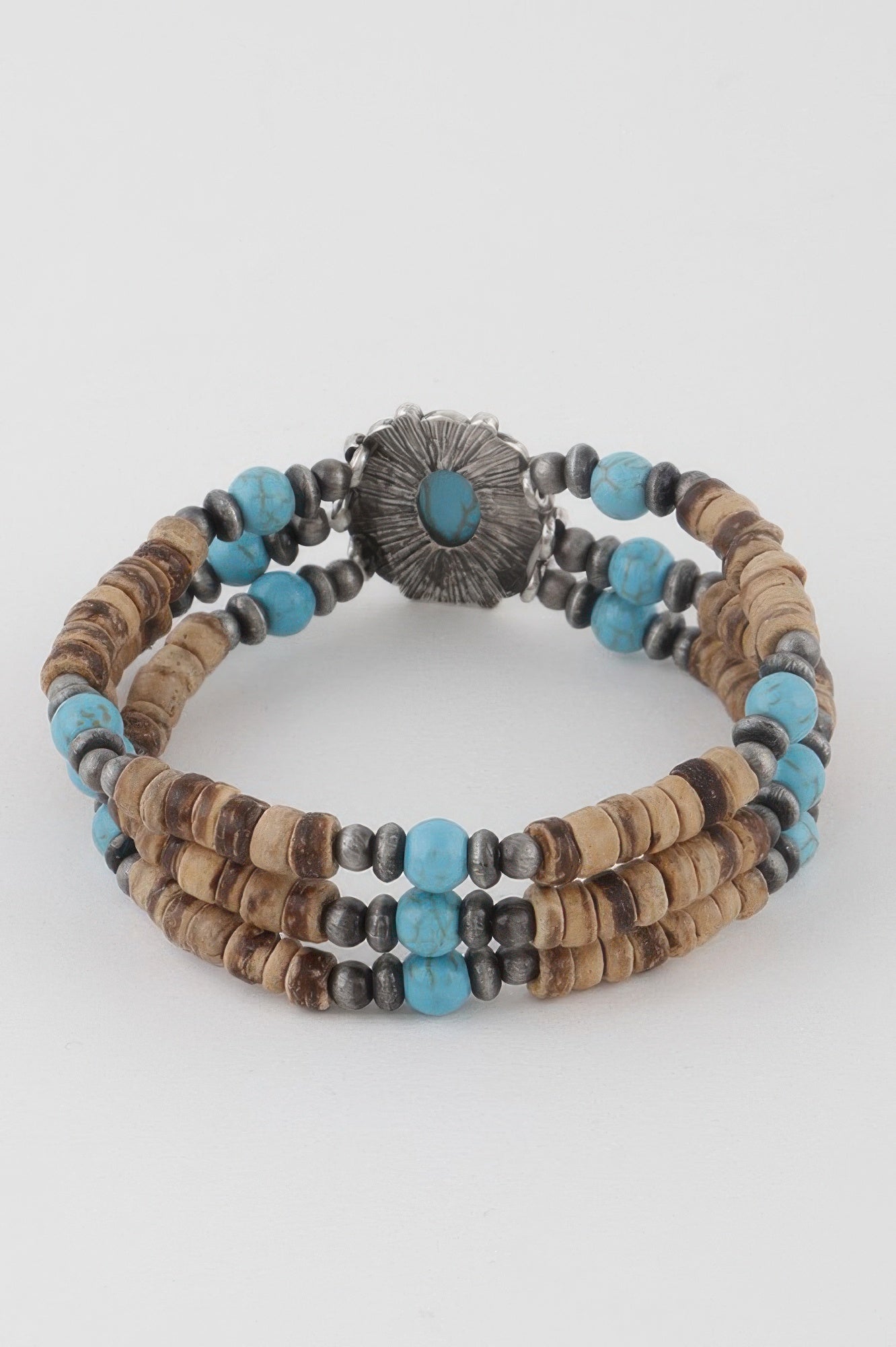 Beaded Vintage Stone Bracelet