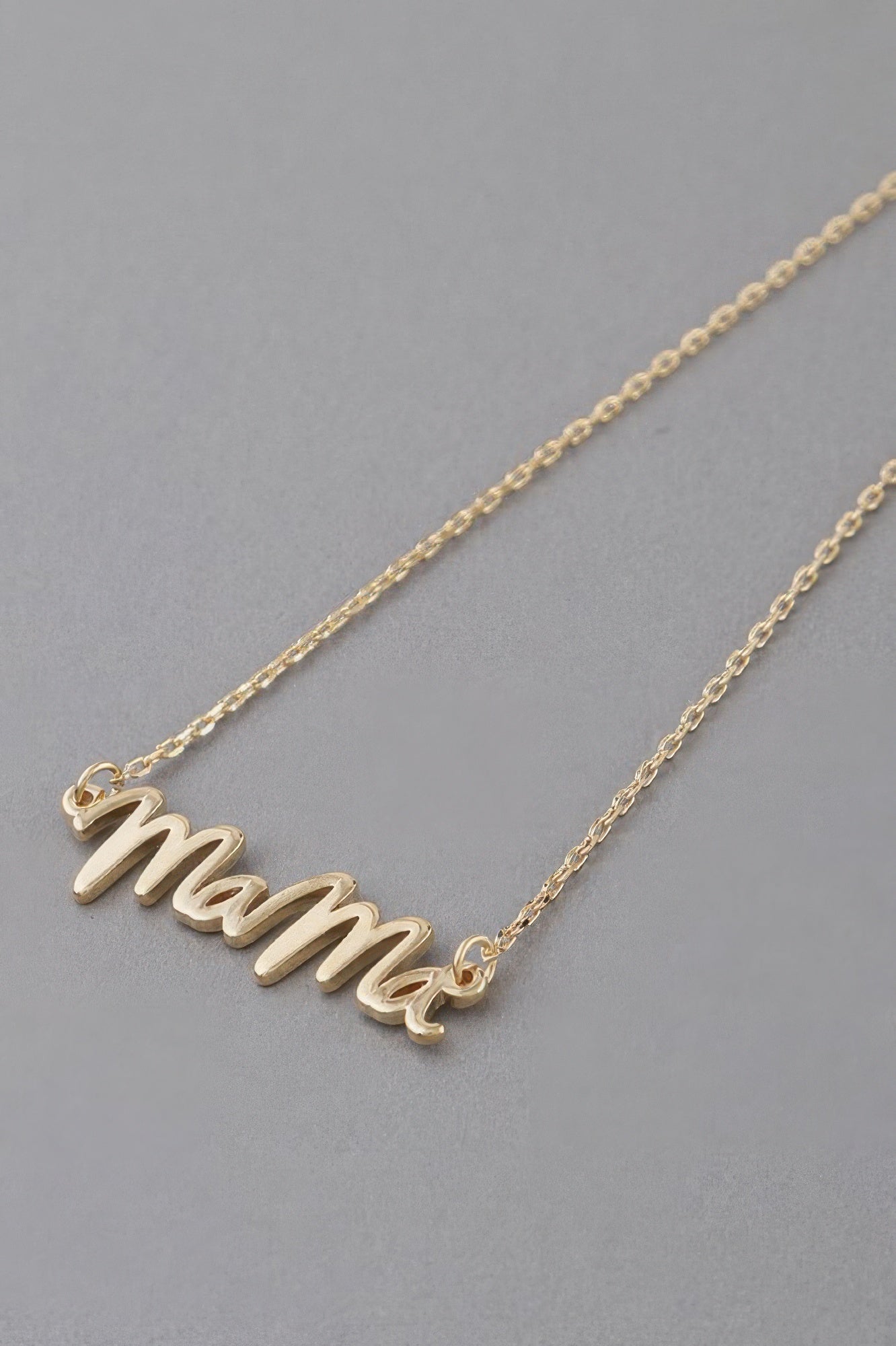 Mama Script Necklace