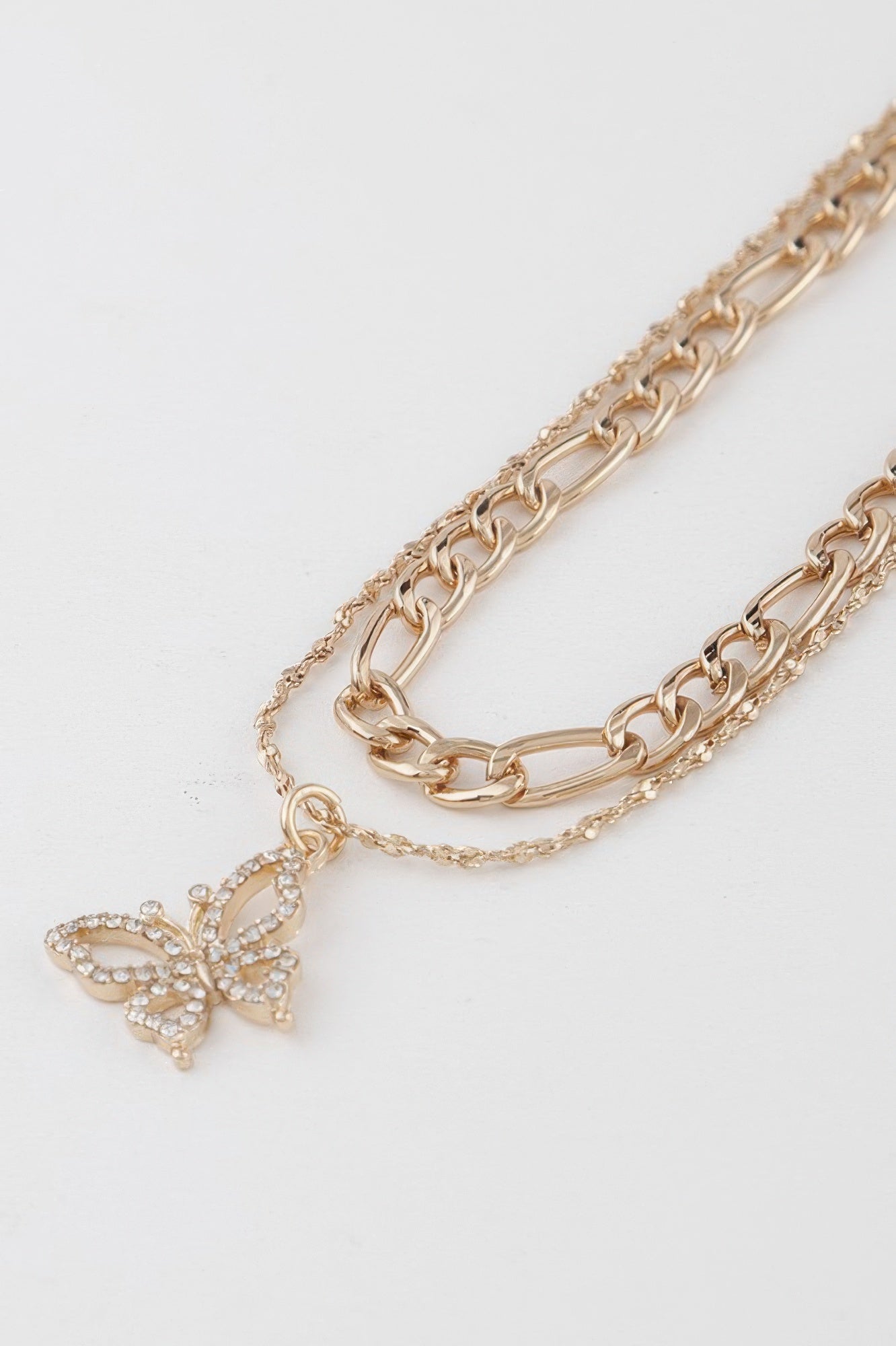 Jeweled Butterfly Necklace