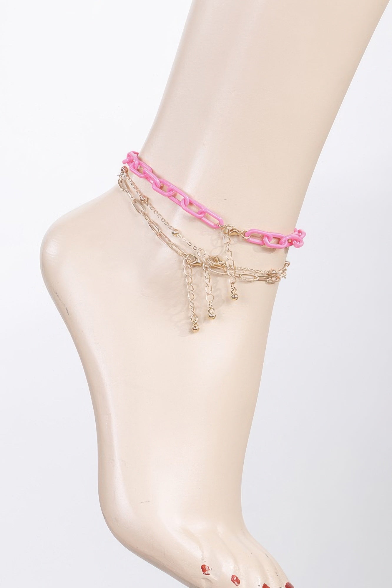 Multi Link Chain Anklet